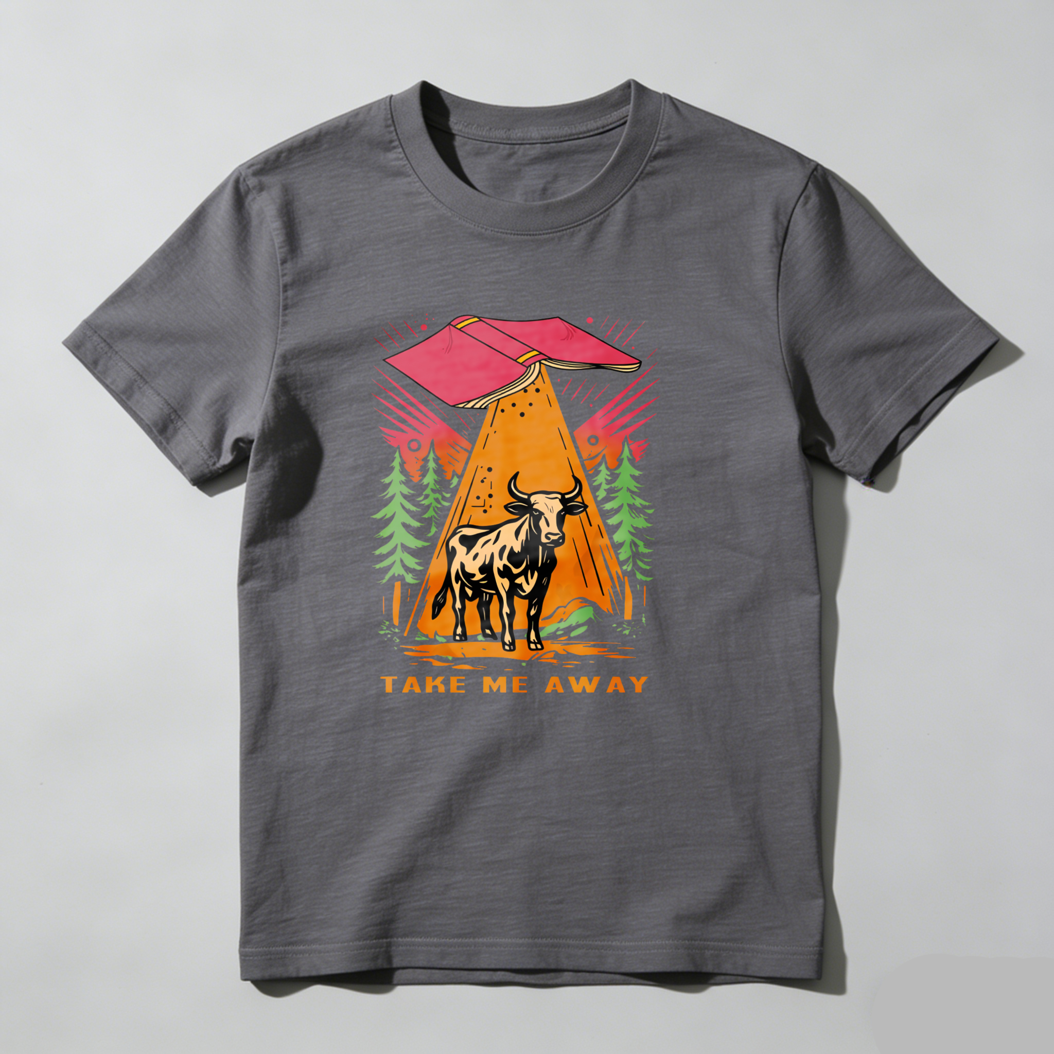 Dorawear™ Tent Bull Trees Mountain Sky Adventure Take Me Away T Shirt