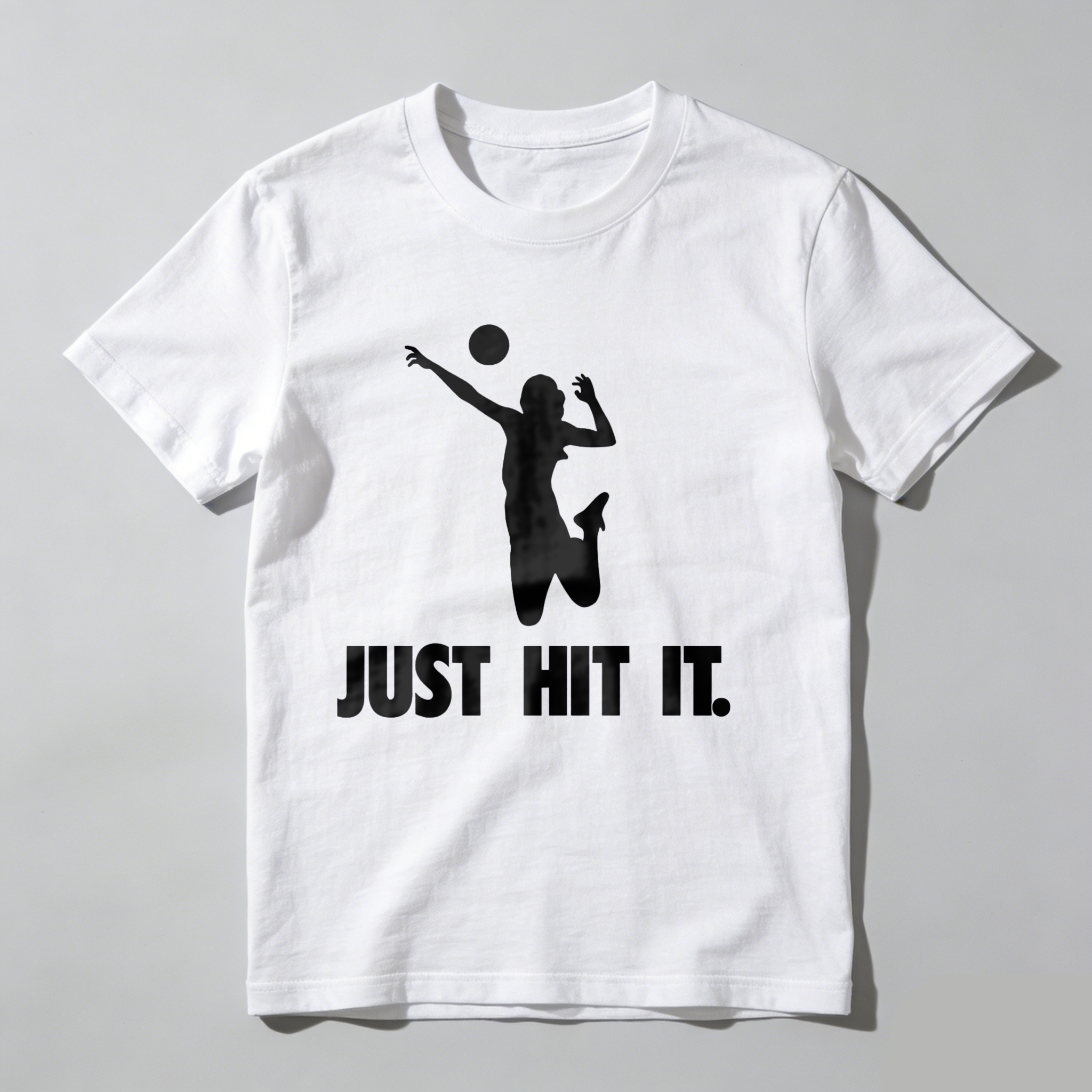 Dorawear™ Volleyball Player Silhouette Just Hit It  T Shirt