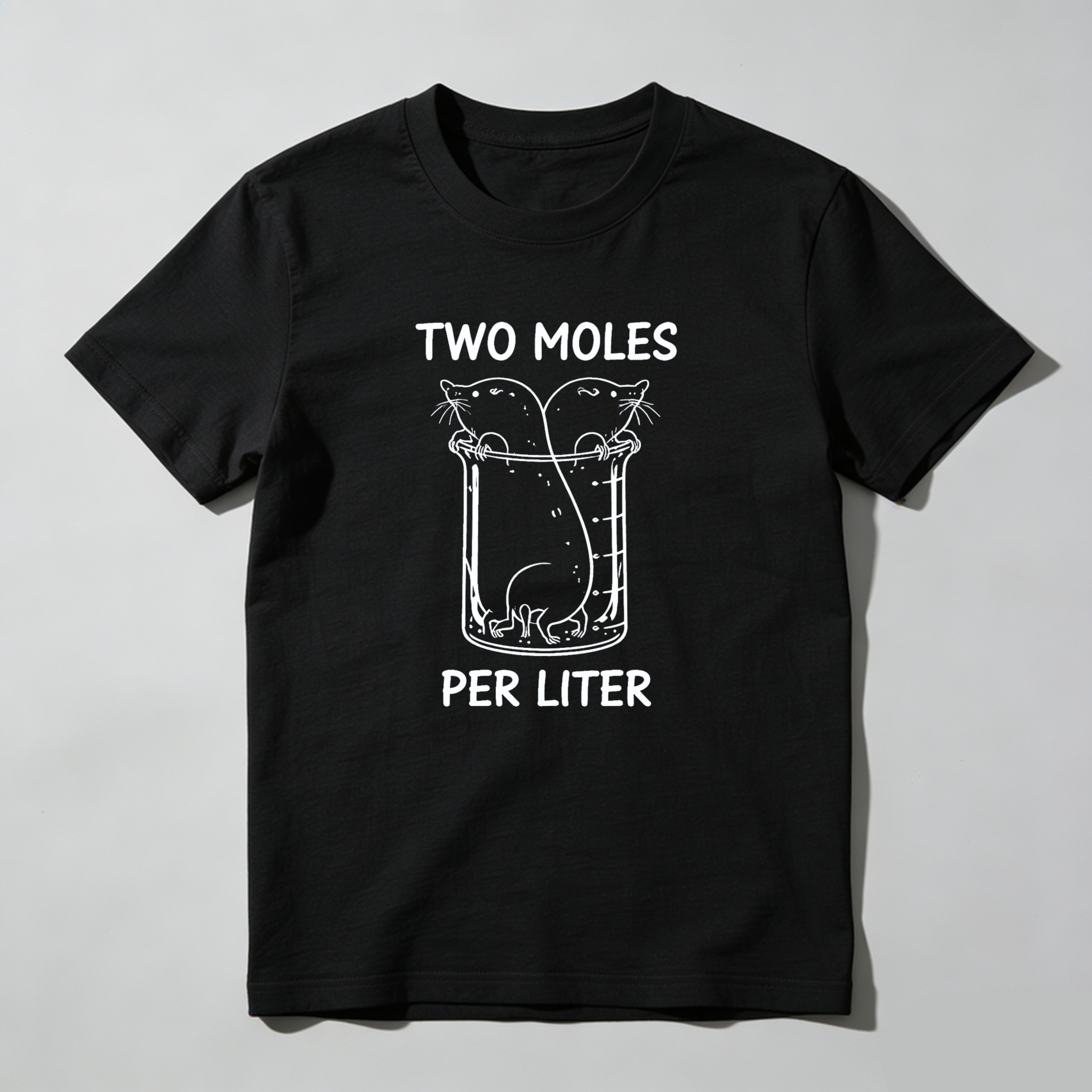 Dorawear™ Two Moles Per Liter Pure Cotton Short Sleeve T Shirt-Dorawear
