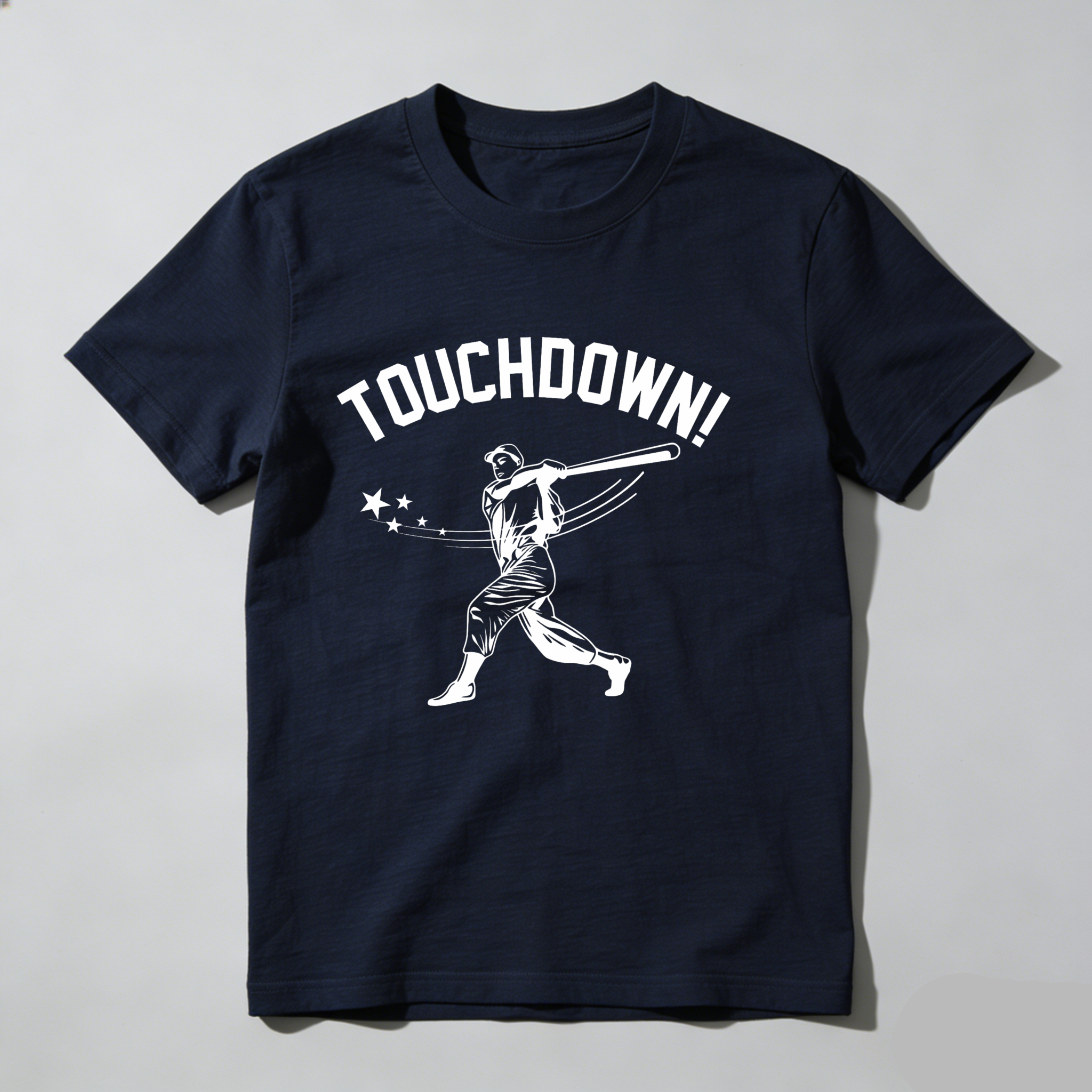 Dorawear™ Touchdown Baseball Player With Stars  T Shirt
