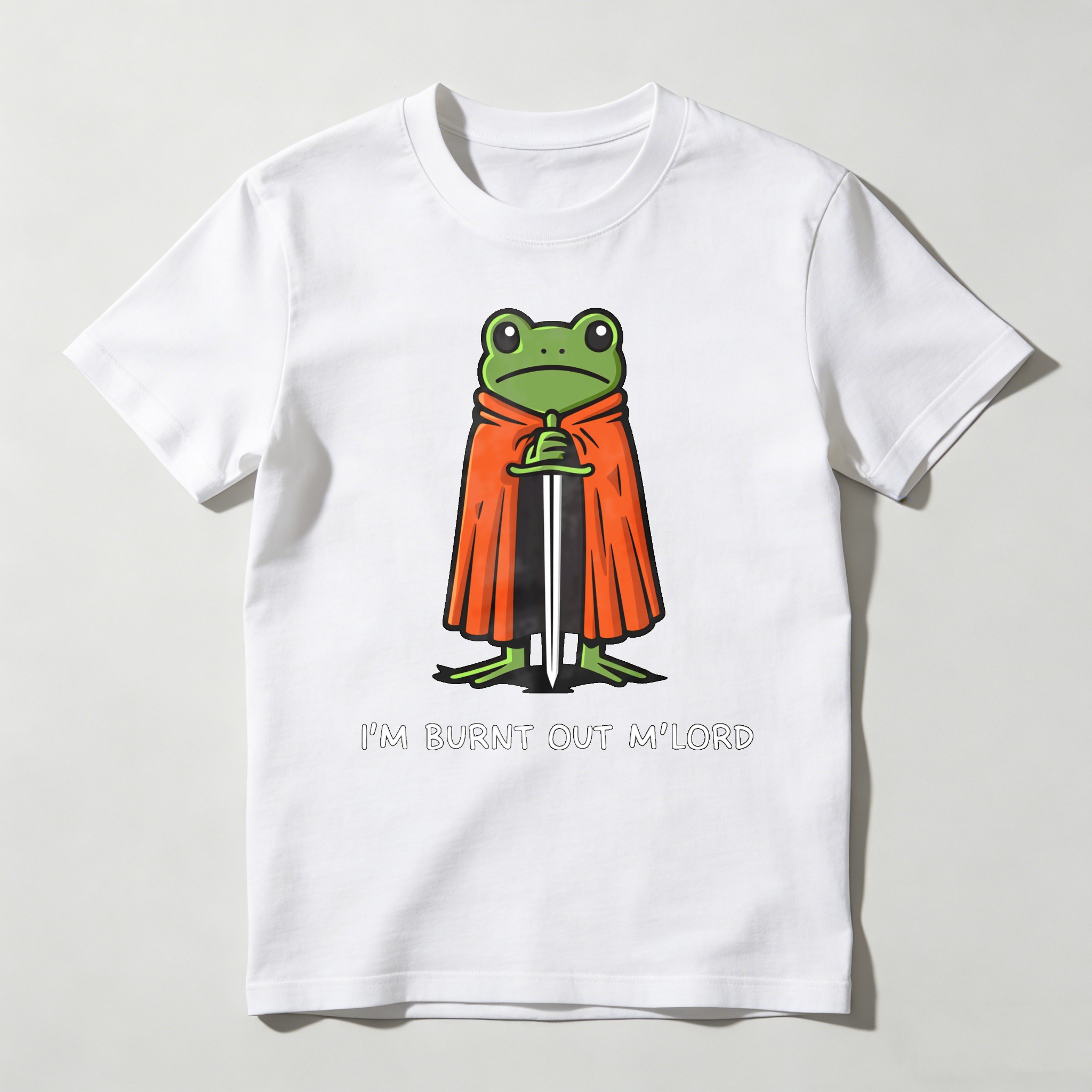 Dorawear™ Frog Knight With Sword And Cape T Shirt 