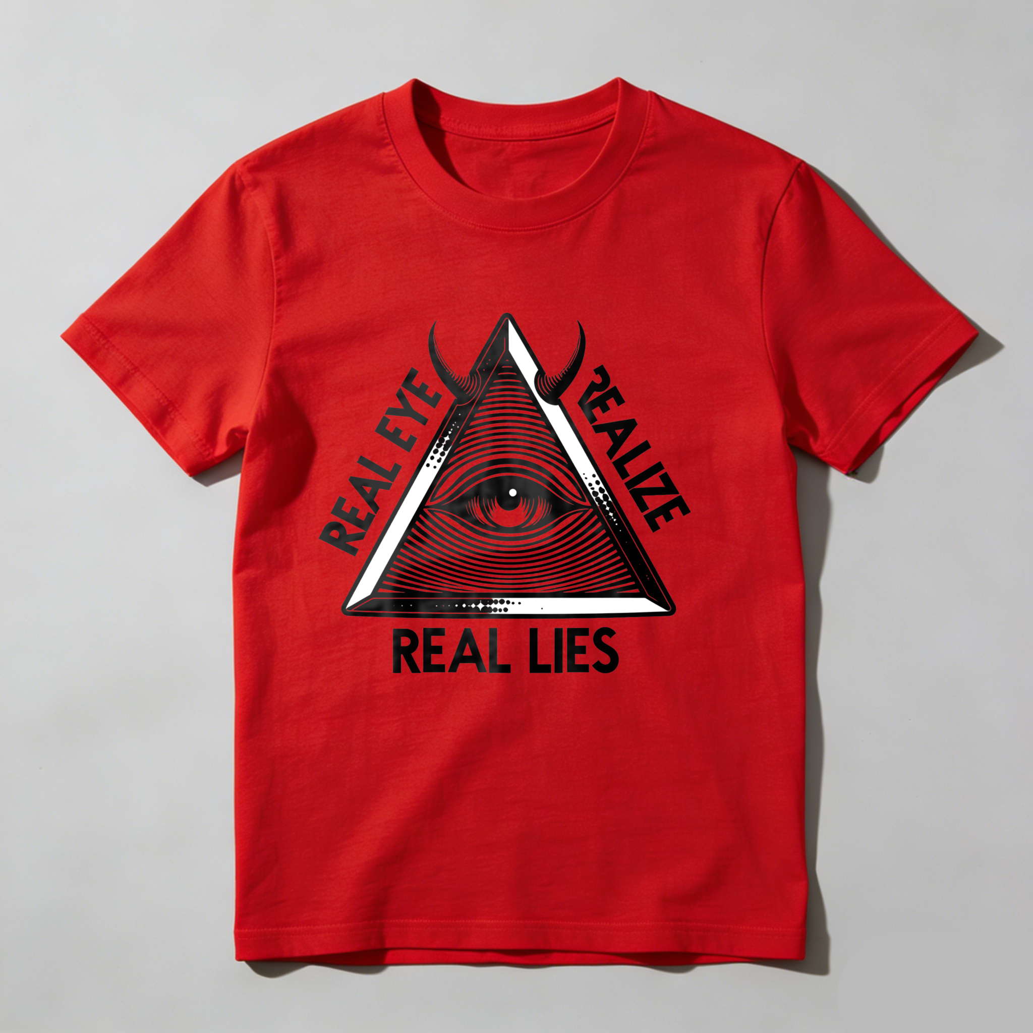 Dorawear™Real Eye Realize Real Lies Pyramid Eye  T Shirt