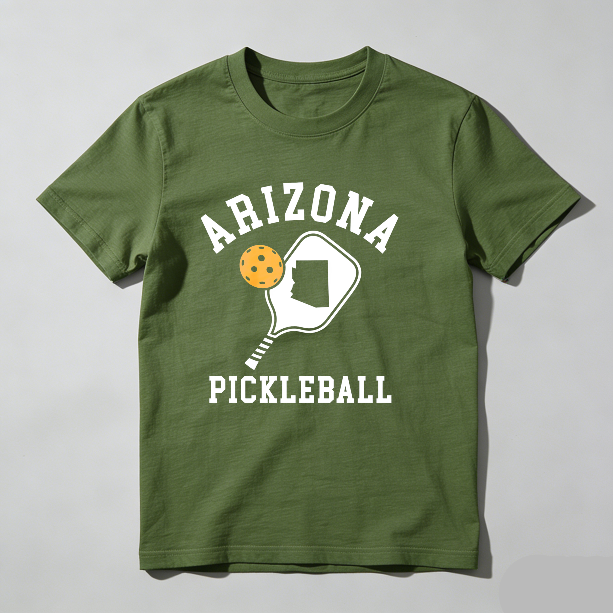 Dorawear™Arizona Pickleball Paddle And Ball Design T Shirt