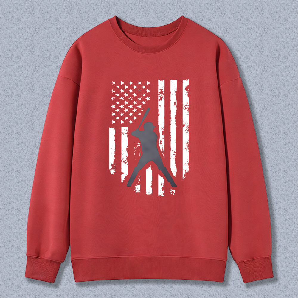 Dorawear™ American Flag Design Unisex Classic Sweatshirt