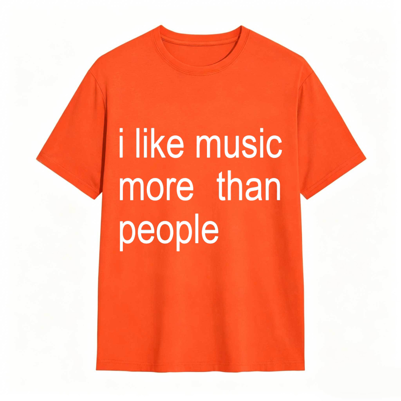 Dorawear™ I Like Music More Than People Unisex Classic T-shirt