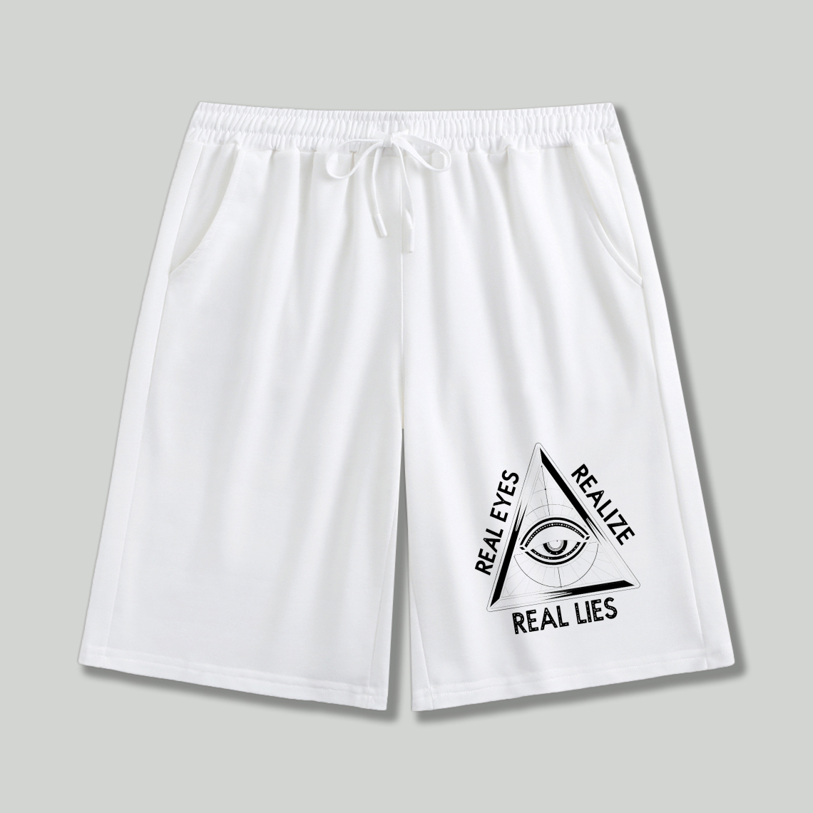 Dorawear™ Real Eyes Realize Real Lies Eye Symbol Shorts-Dorawear