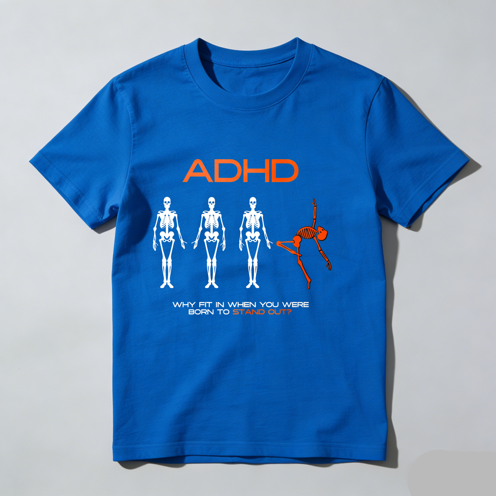 Dorawear™ Adhd Skeletons Standing Out Unique Design T Shirt