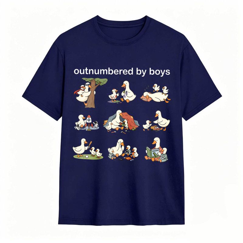 Dorawear™Duck Family With Babies And Tree Pattern Unisex Classic T-shirt