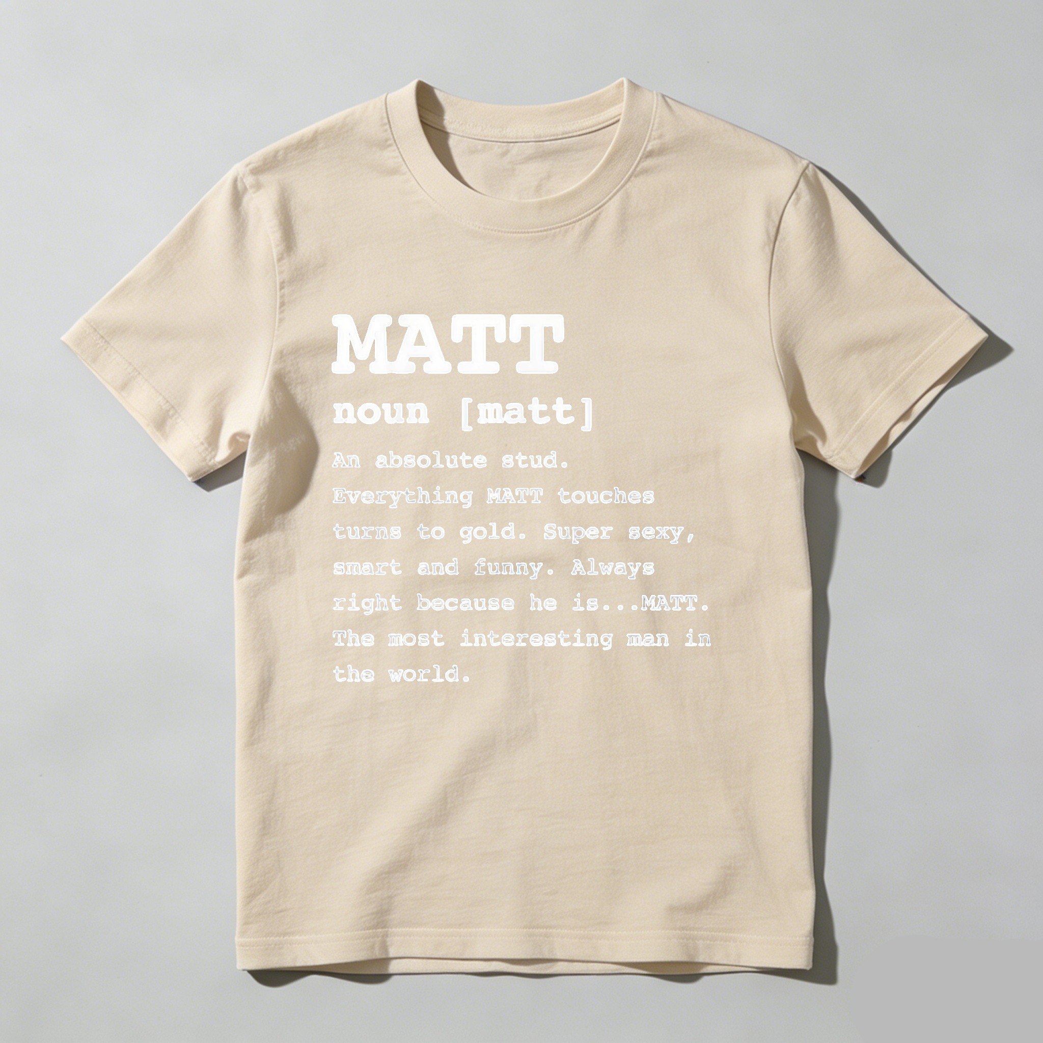 Dorawear™  Matt Noun Definition Print T Shirt T Shirt