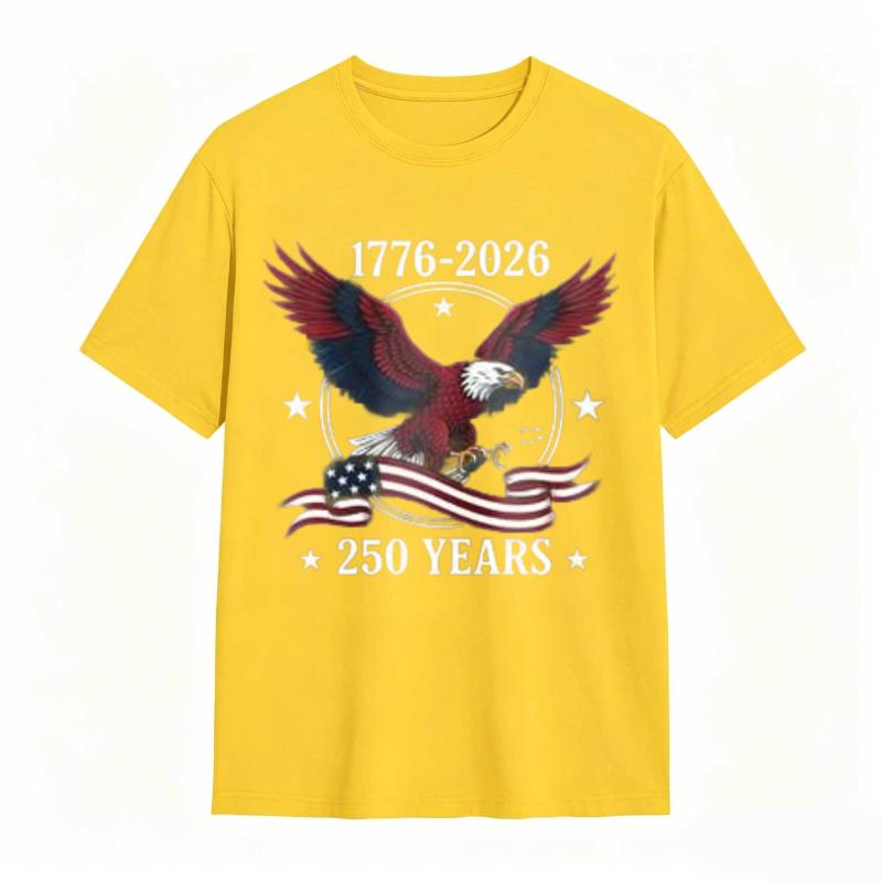 American Eagle With Flag And 1776 2026 250 Years T-shirt
