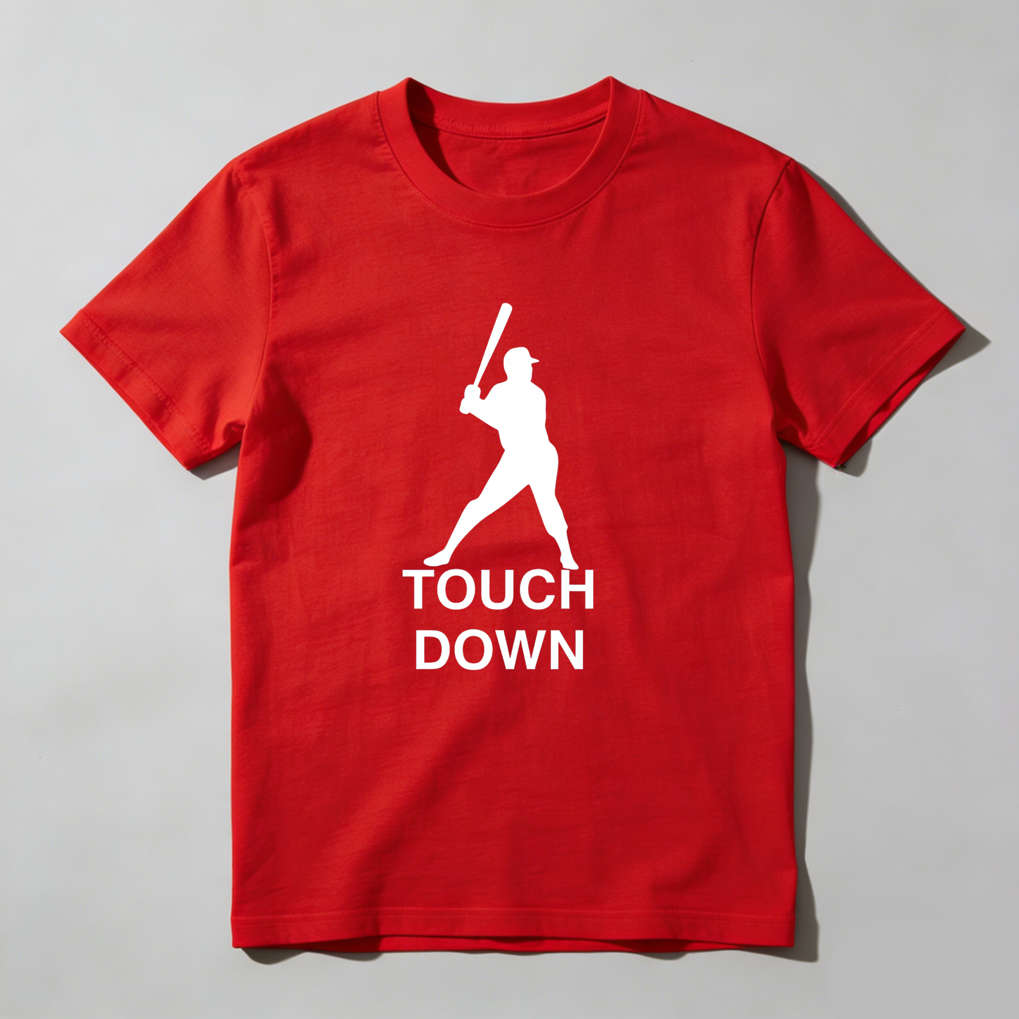 Dorawear™ Touch Down Baseball Player Silhouette  T Shirt
