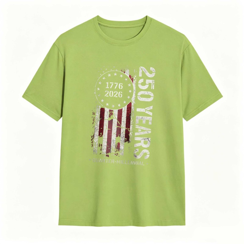 American Flag 1776 2026 250 Years Quarter Millennium T-shirt