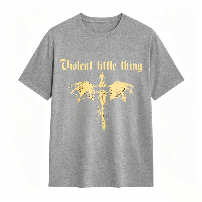 Dorawear™ Violent Little Thing Golden Dragon Design Unisex Classic T-shirt