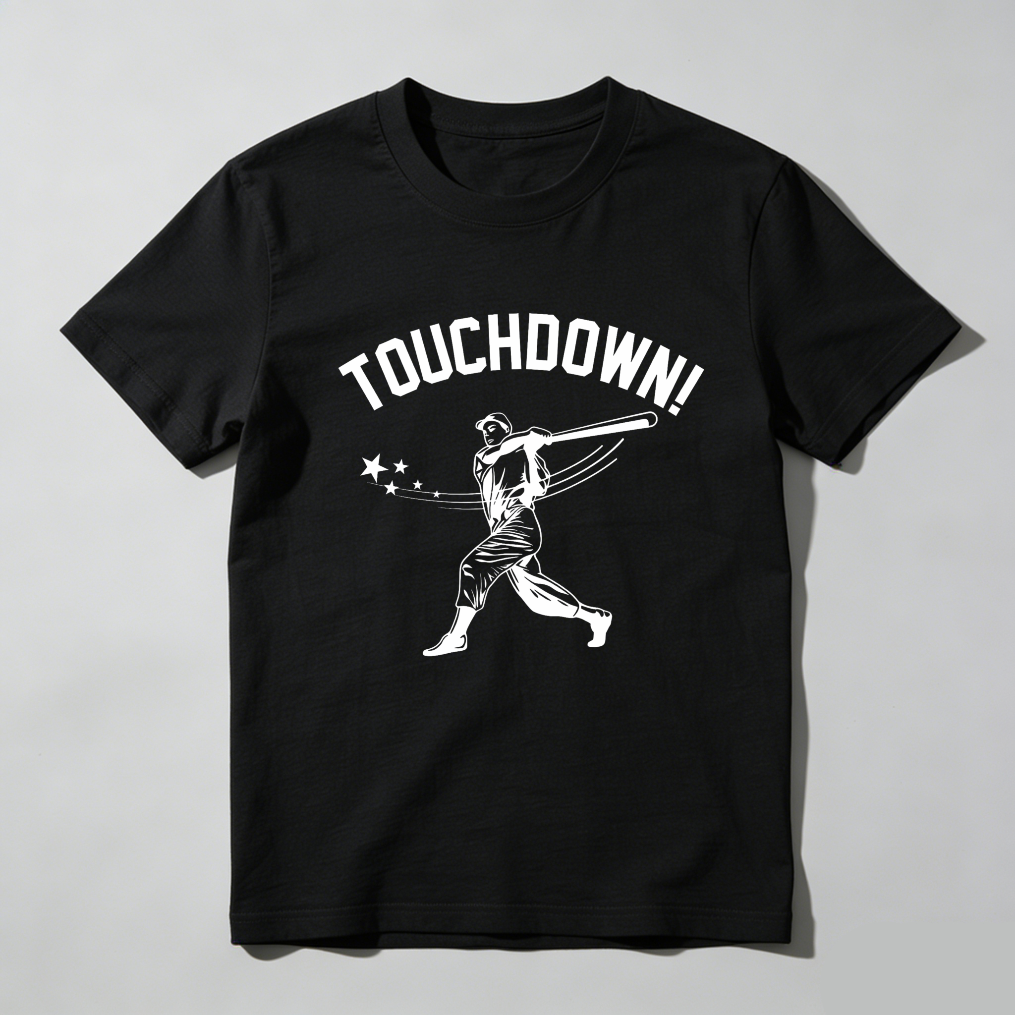 Dorawear™ Touchdown Baseball Player With Stars  T Shirt