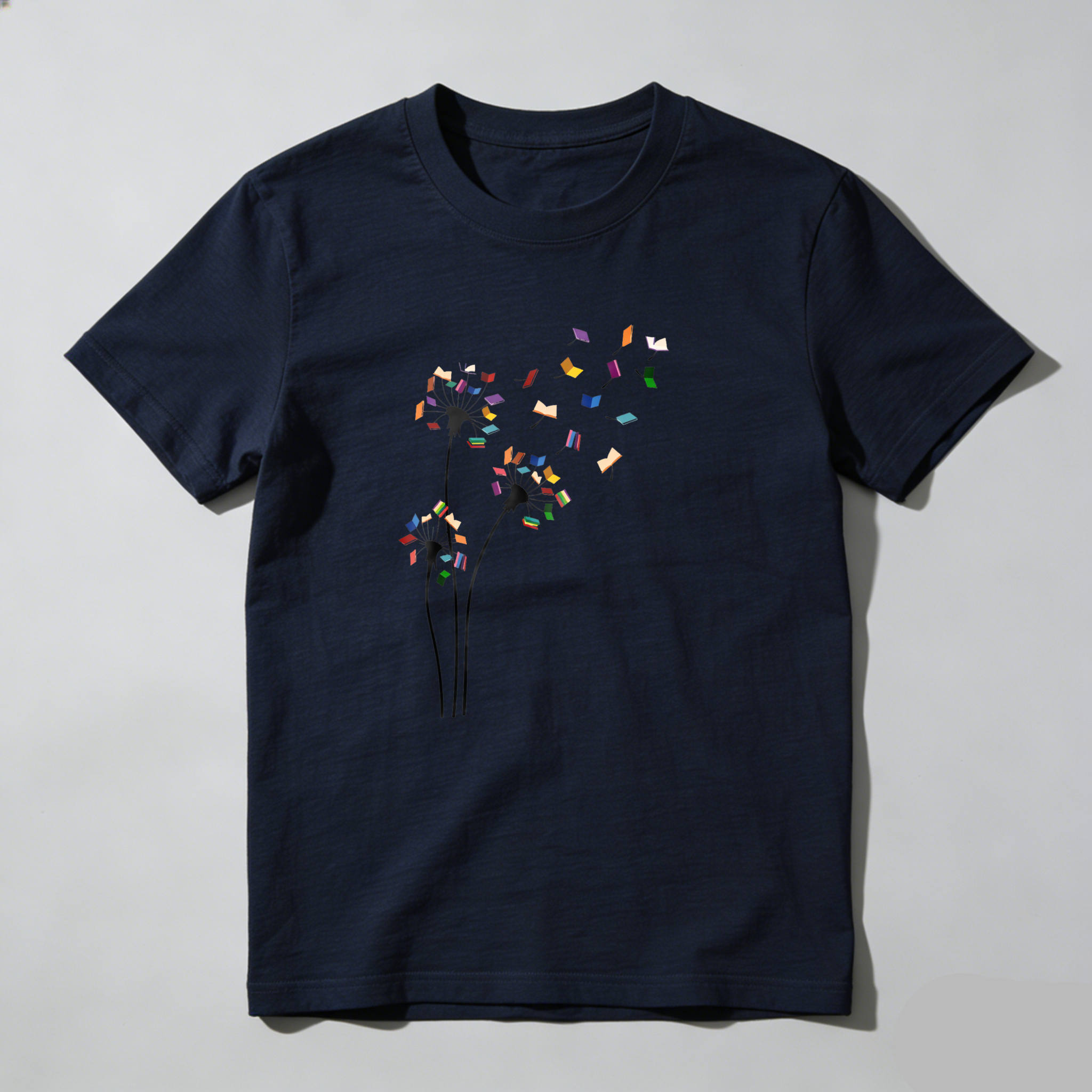Dorawear™ Colorful Confetti Scattered Heart Shape Design T Shirt