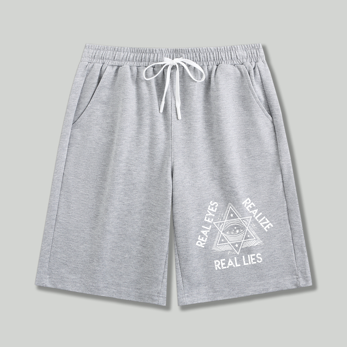 Dorawear™ Real Eyes Realize Real Lies Eye Symbol Shorts-Dorawear