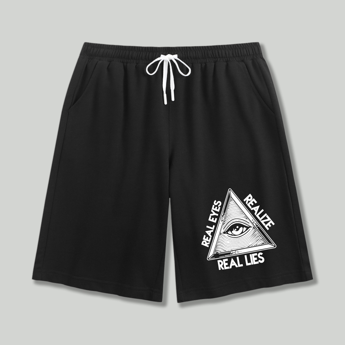 Dorawear™ All Seeing Eye Real Eyes Realize Real Lies Shorts-Dorawear