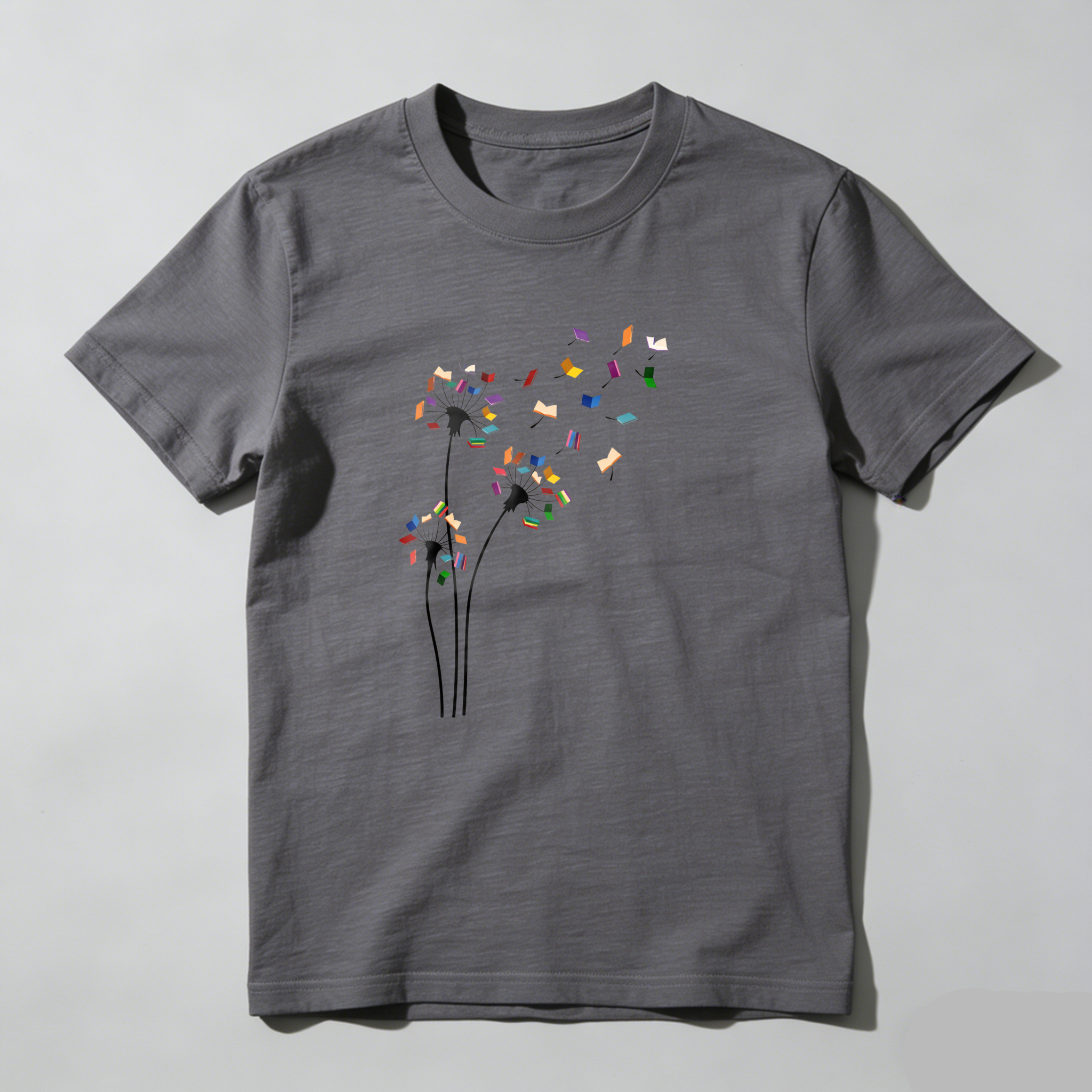 Dorawear™ Colorful Confetti Scattered Heart Shape Design T Shirt