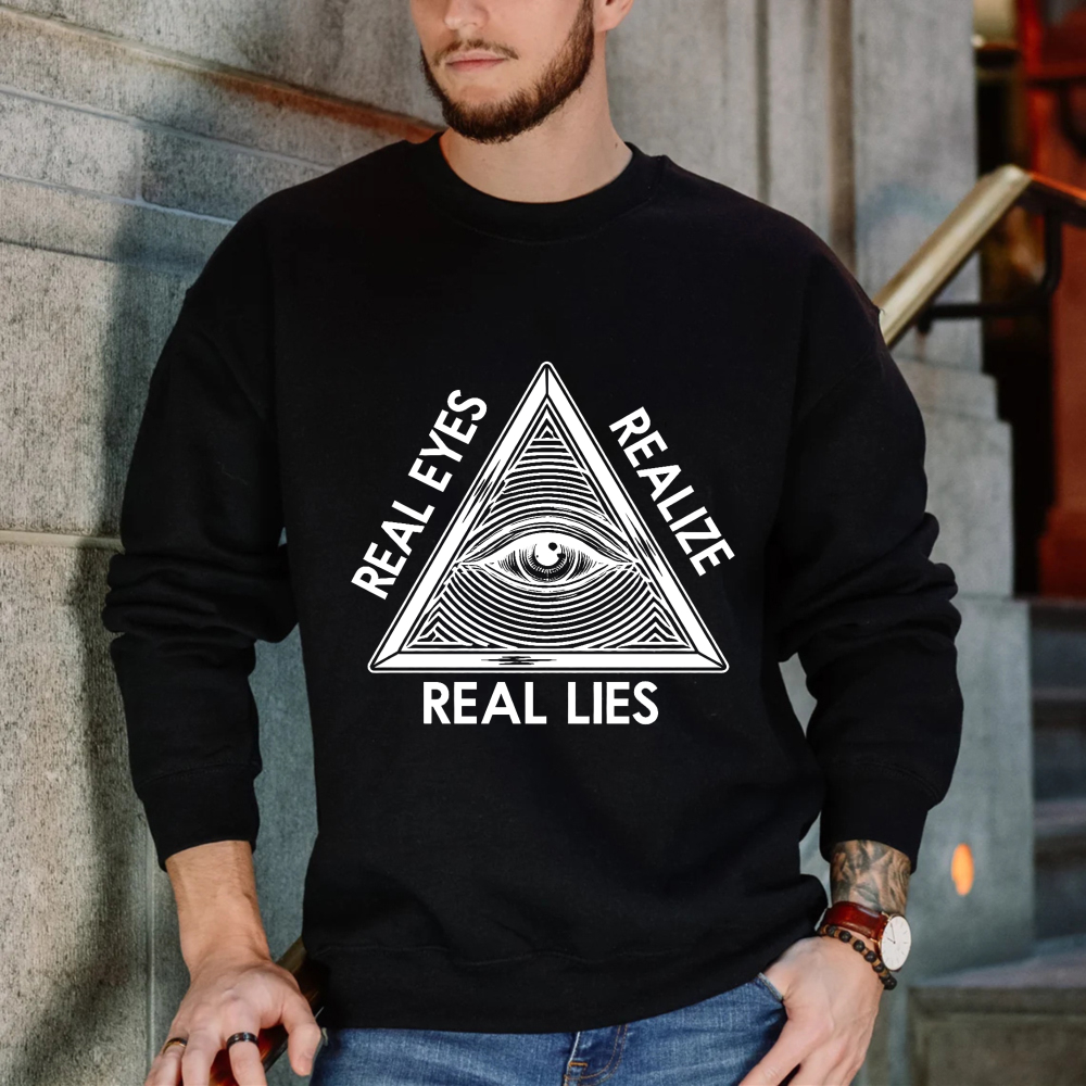 Dorawear™ All Seeing Eye Real Eyes Realize Real Lies Unisex Classic Sweatshirt