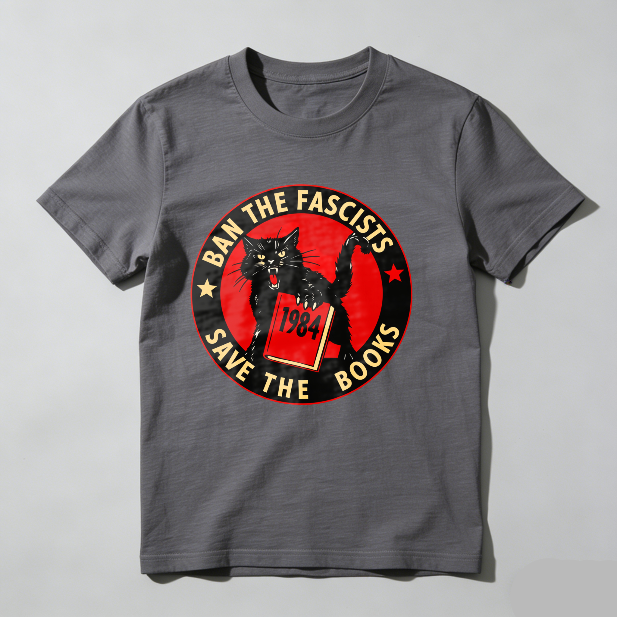 Dorawear Ban The Fascists Save The Books T Shirt