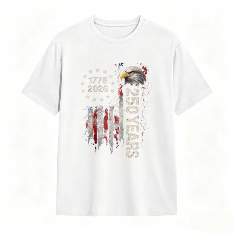 Dorawear™   American Flag Eagle 1776 2026 250 Years Independence Day T-shirt