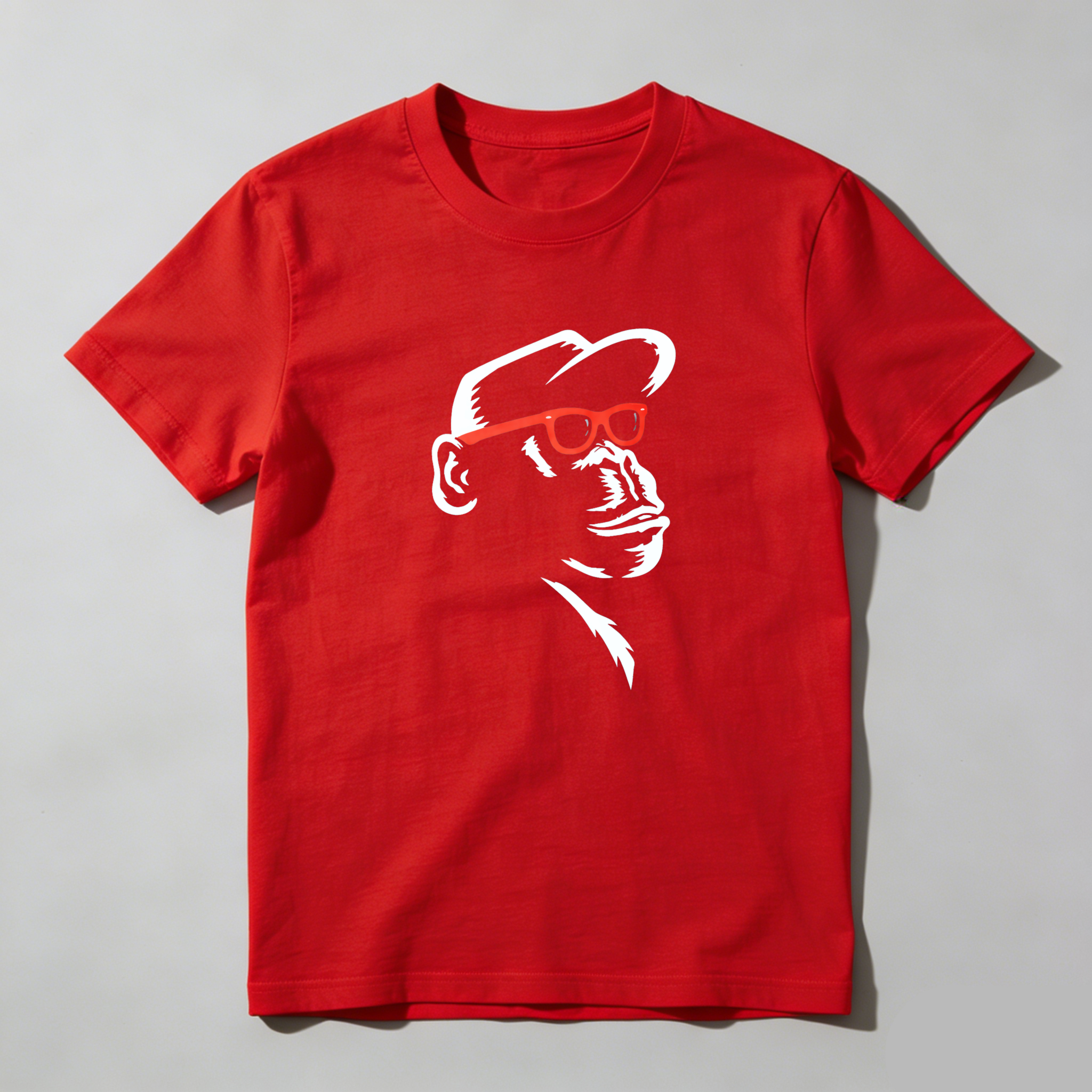 Dorawear Monkey With Red Glasses Pure Cotton Short Sleeve T Shirt