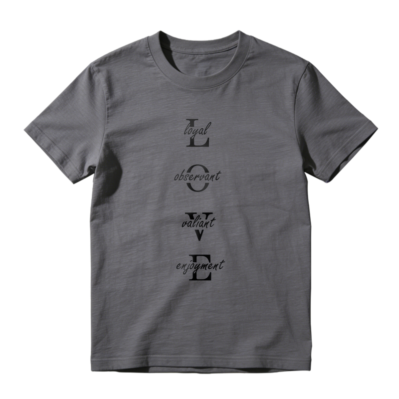 Dorawear™ Love Acrostic Loyal Observant Valiant Engagement Unisex Classic T-shirt