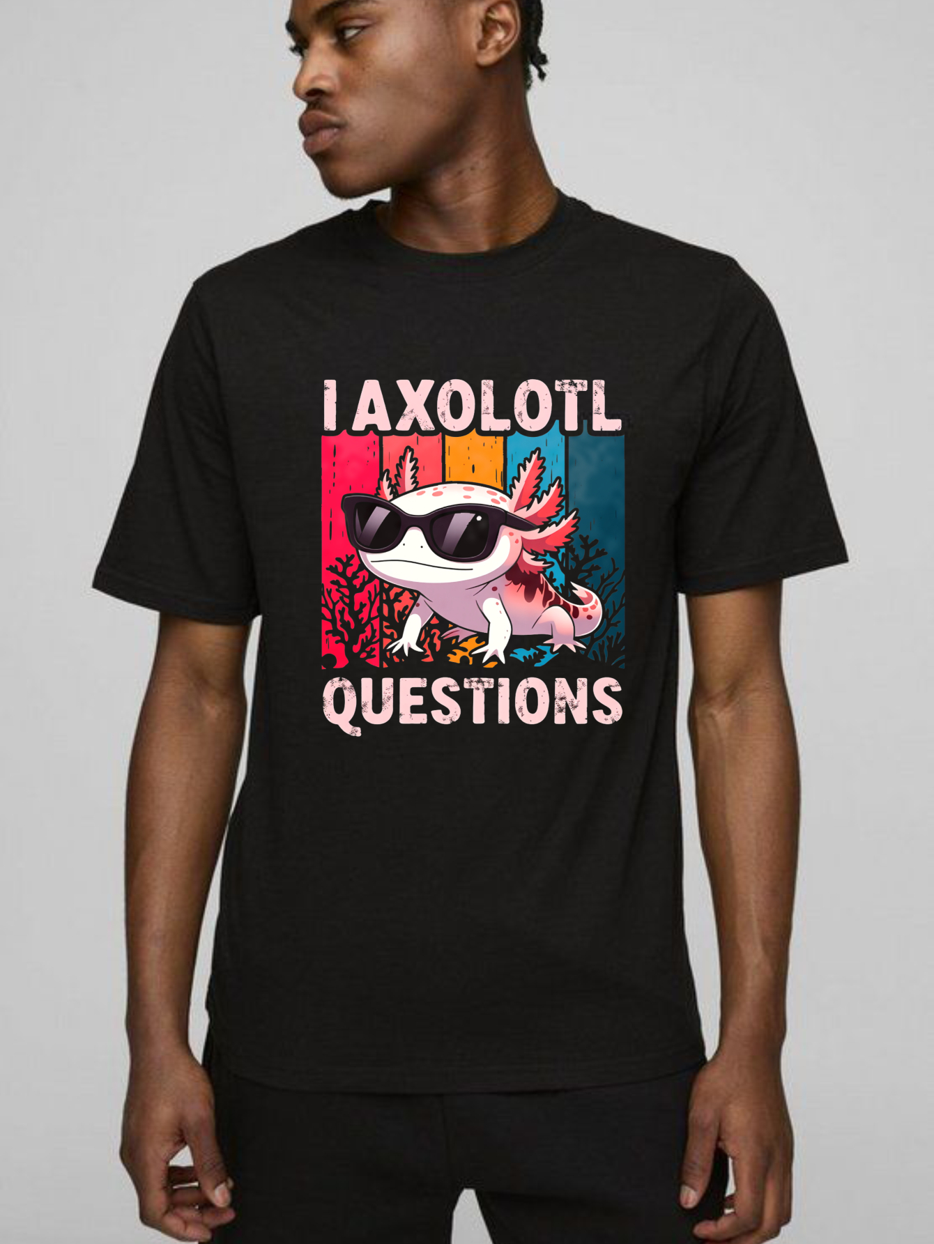Dorawear™ I Axolotl Have Questions T Shirt 100% cotton