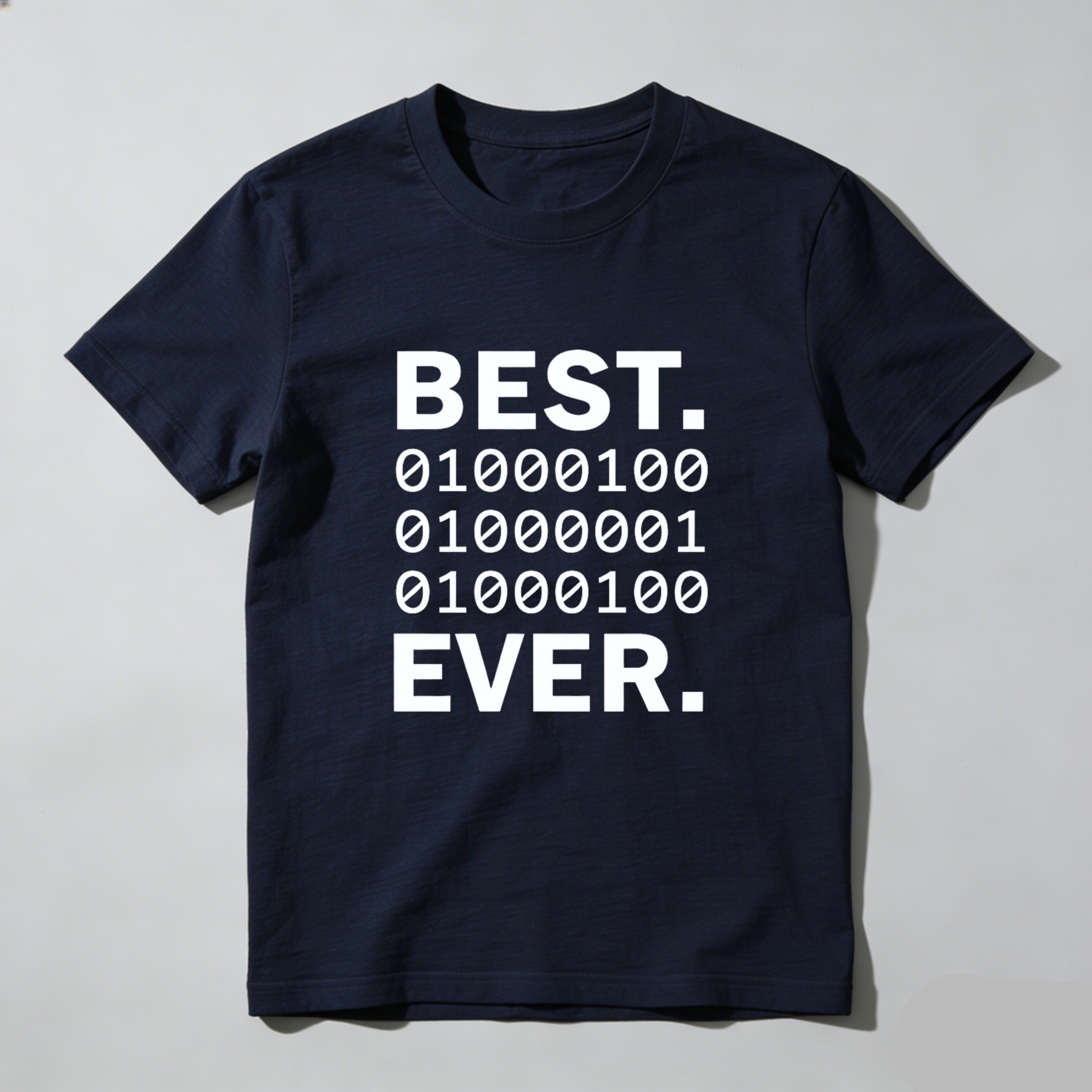 Dorawear™ Best Binary Code Ever Pure Cotton Short Sleeve T Shirt-Dorawear