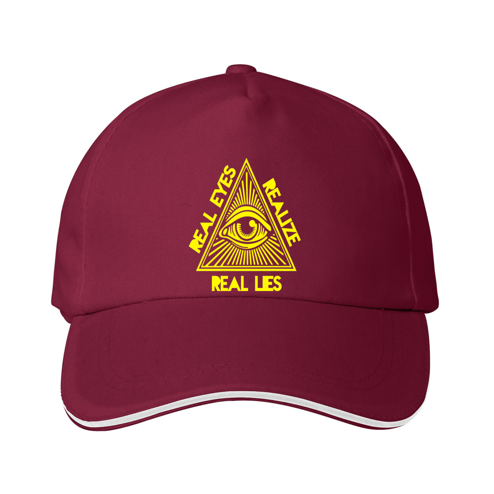 Dorawear™  Baseball Cap With All Seeing Eye And Real Eyes Real Lies Text