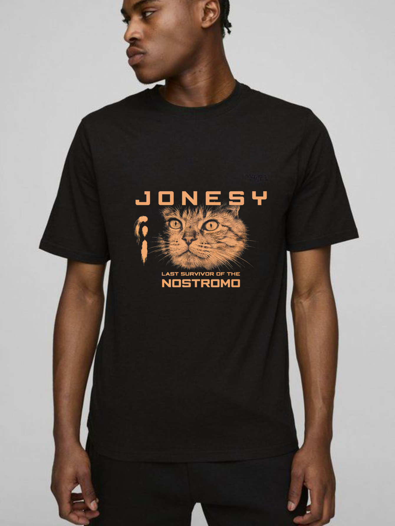 Dorawear™ Jonesy Last Survivor Of The Nostromo Pure Cotton Short Sleeve T Shirt-Dorawear