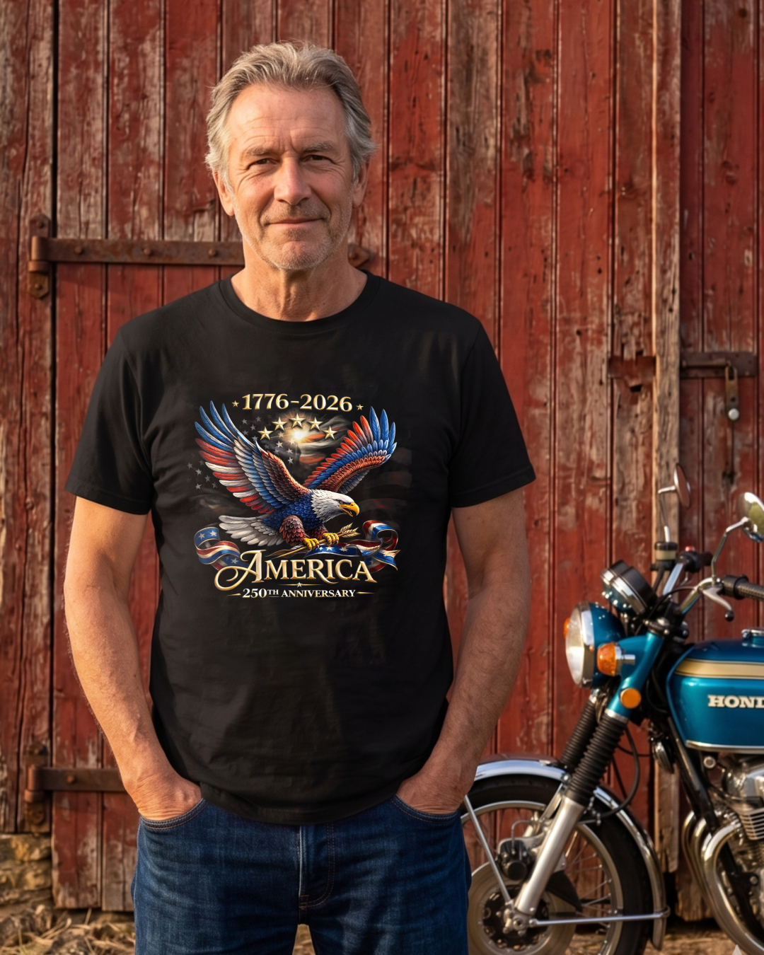 American Eagle 1776 2026 America 250th Anniversary T-shirt