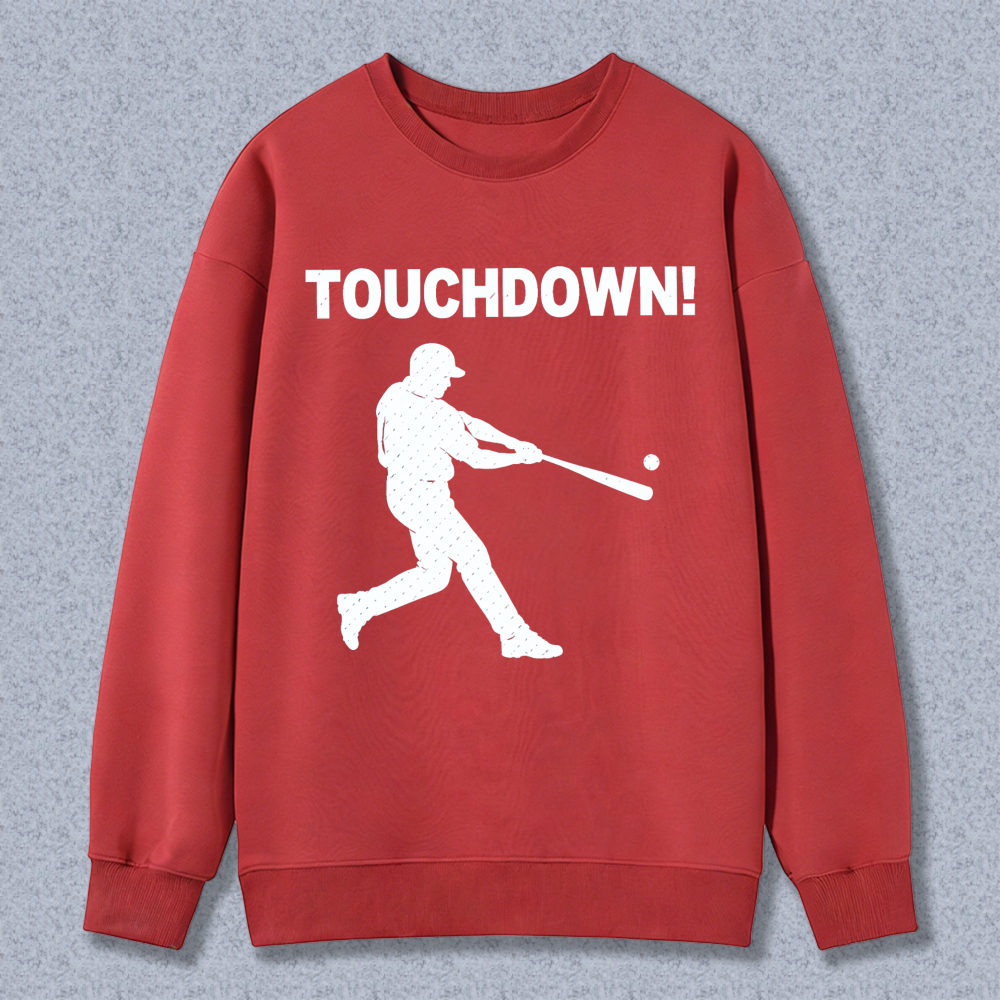 Dorawear™ Baseball Player Hitting Ball Touchdown Unisex Classic Sweatshirt