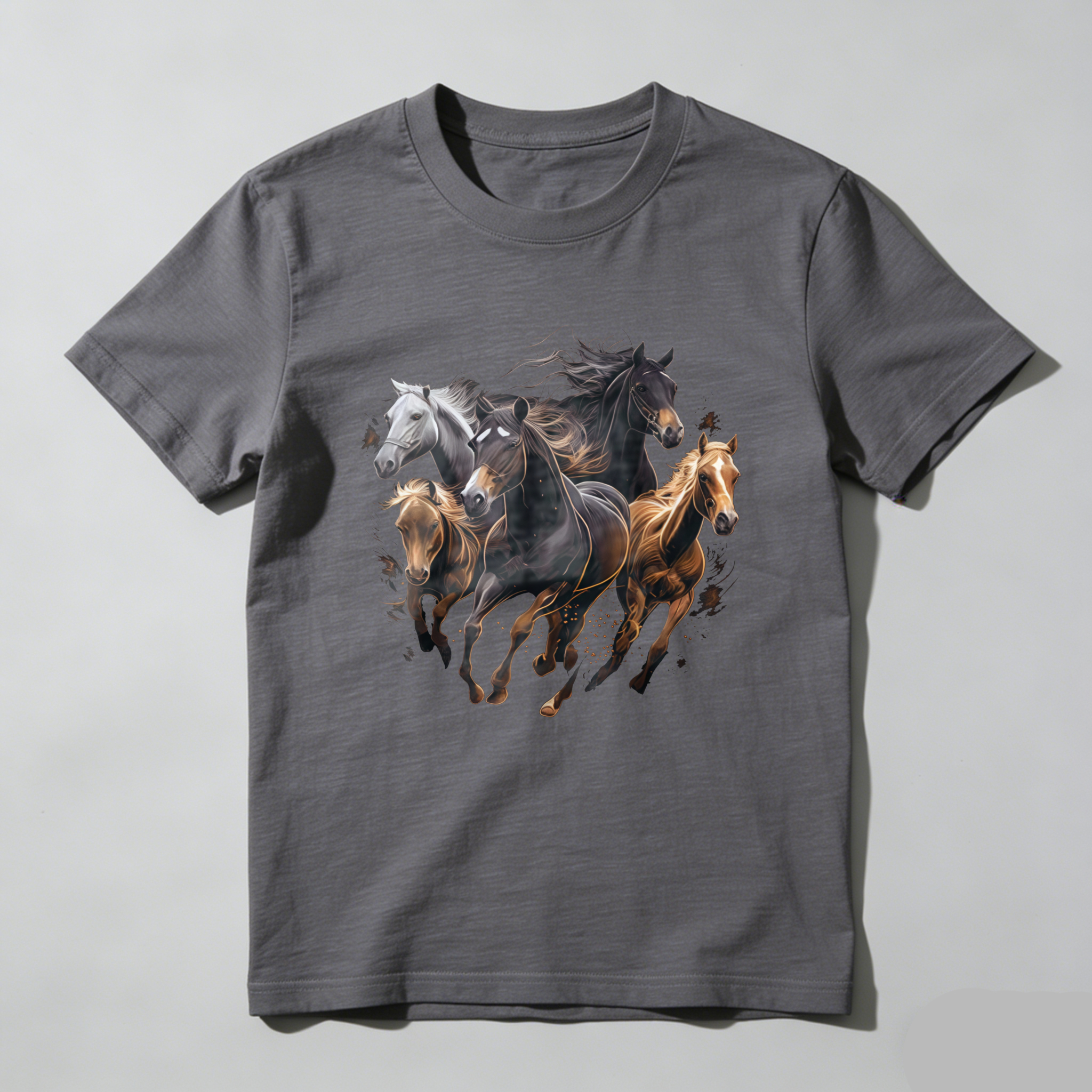 Dorawear™  Horse Gallop Dynamic Artistic Design Print T Shirt