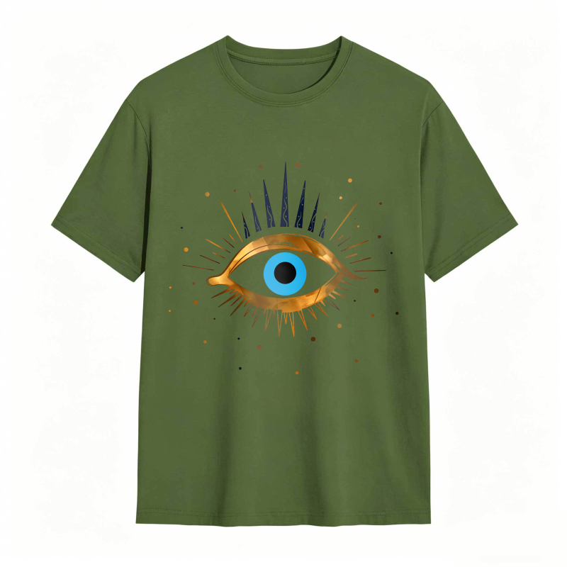 Dorawear™ Eye Symbol With Golden Rays And Blue Iris Unisex Classic T-shirt
