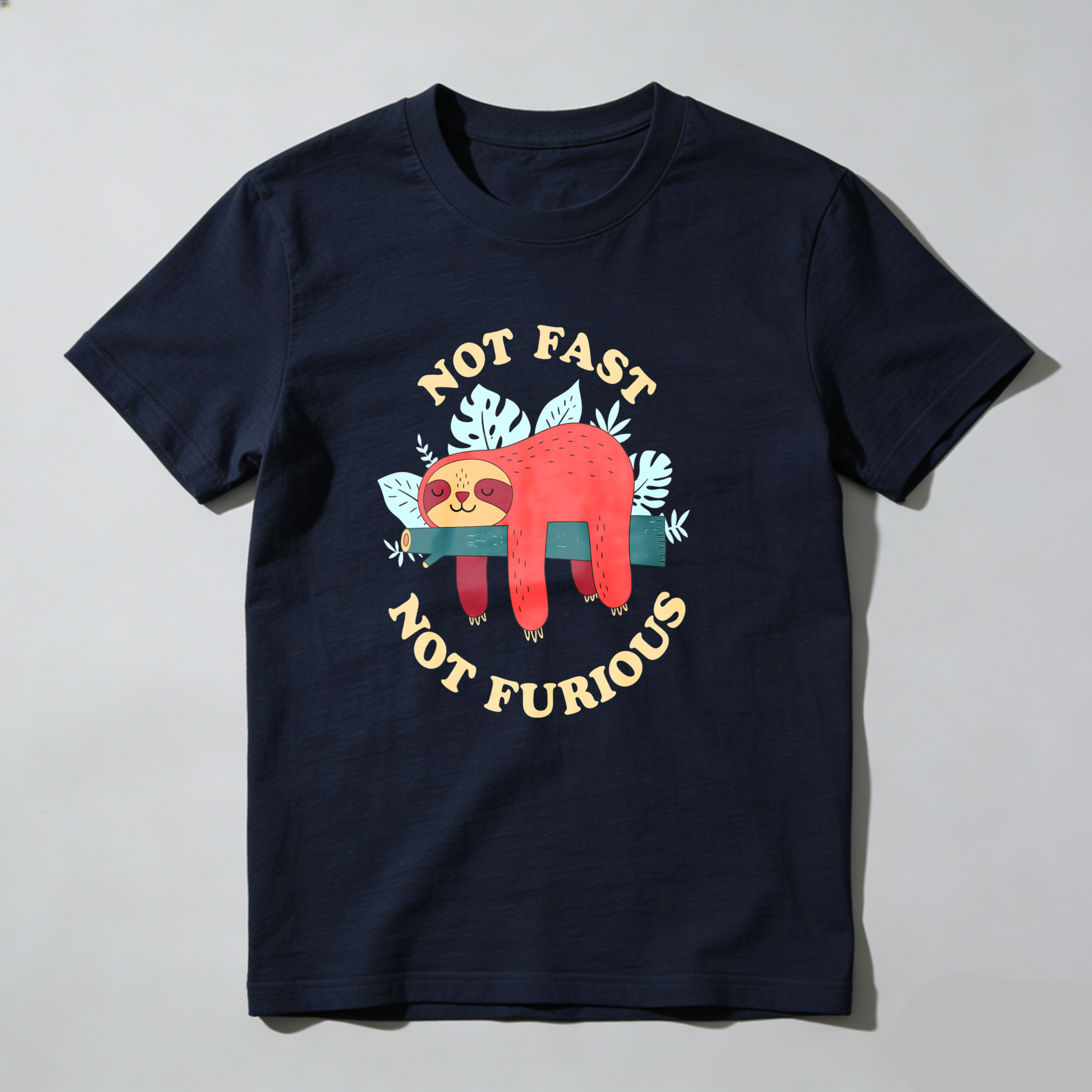 Dorawear™ Not Fast Not Furious Sloth Design T Shirt