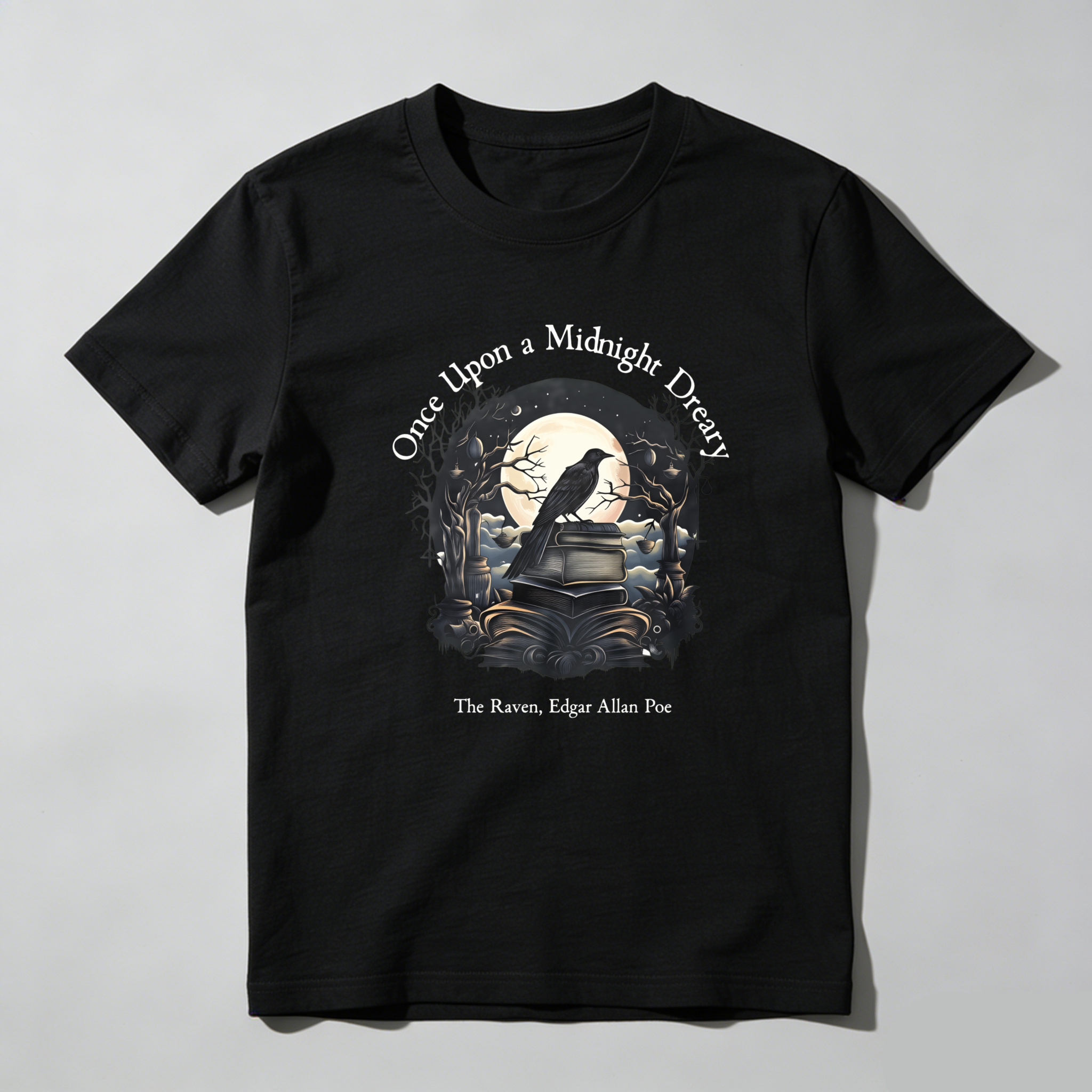 Dorawear Once Upon A Midnight Dreary   The Raven Edgar Allan Poe T Shirt