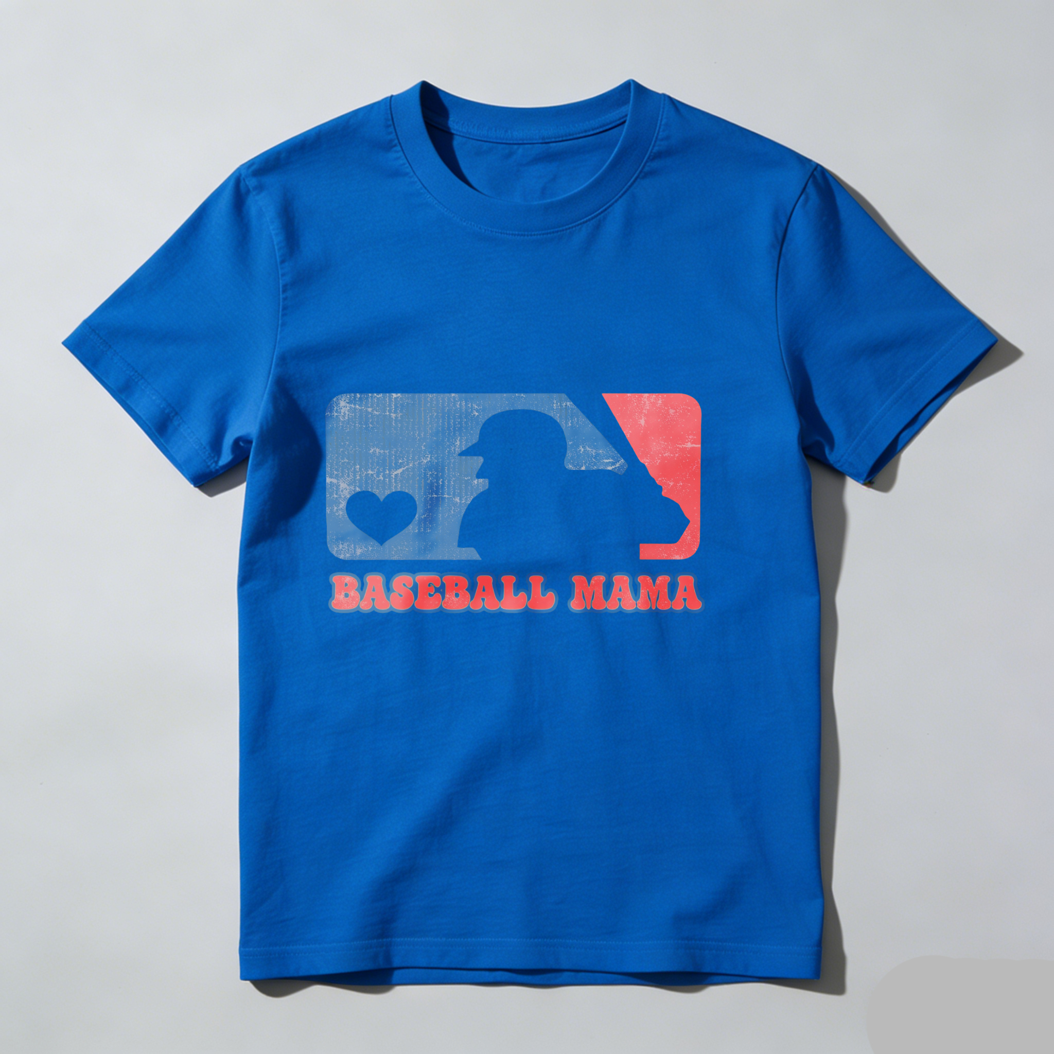 Dorawear™Baseball Mama Logo With Heart T Shirt