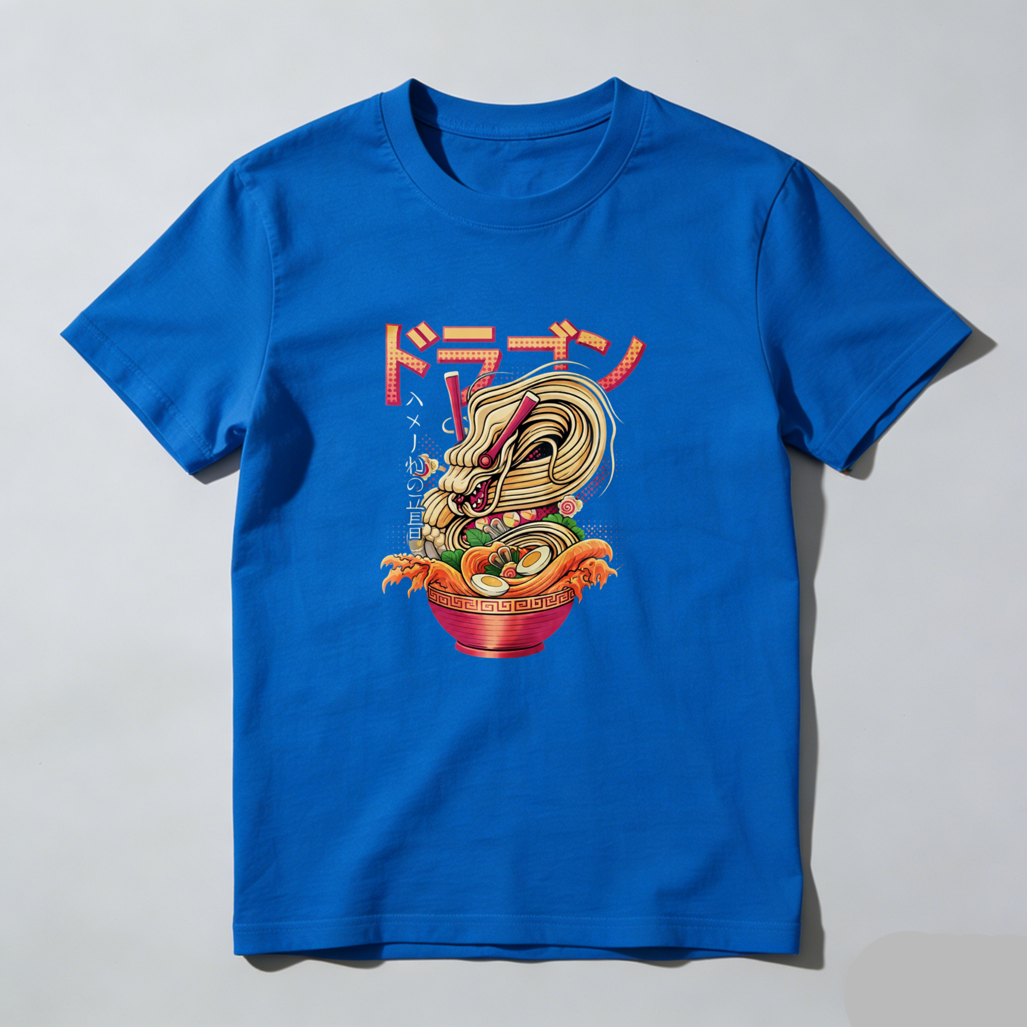 Dorawear™ Dragon Ramen Noodle Art Pure Cotton Short Sleeve T Shirt-Dorawear