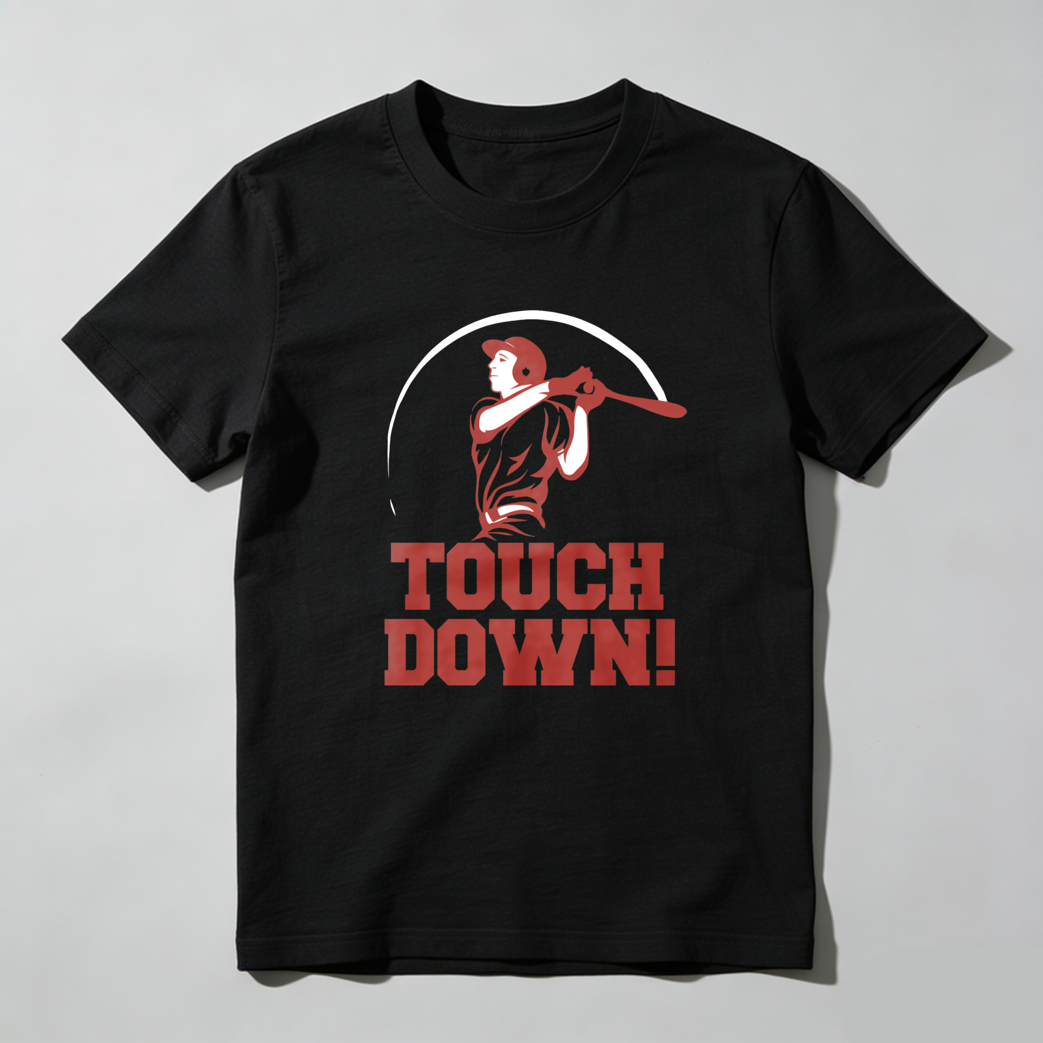 Dorawear™ Touch Down Baseball Player Swing  T Shirt