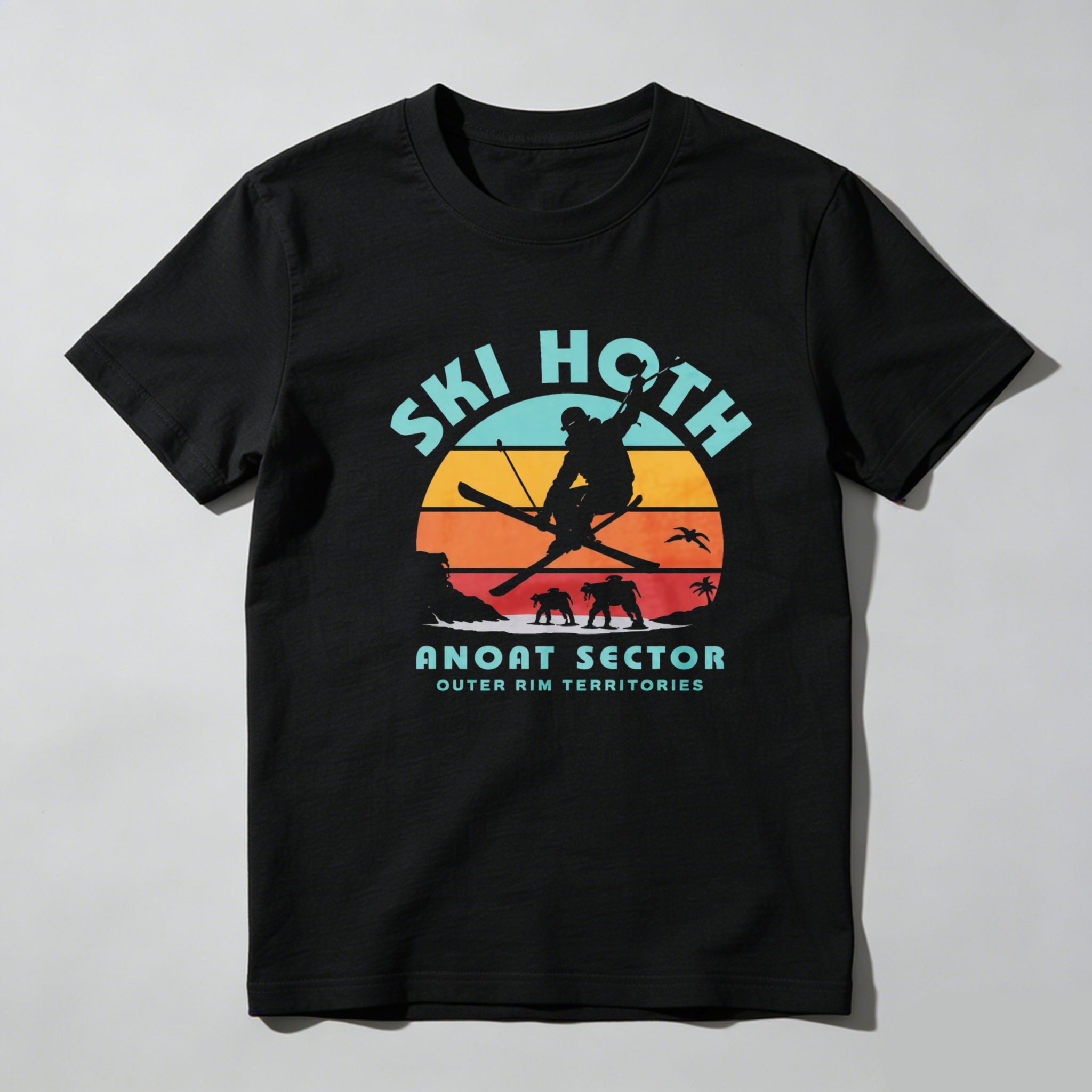 Dorawear™ Ski Hoth Anoat Sector Outer Rim Territories Pure Cotton Short Sleeve T Shirt-Dorawear