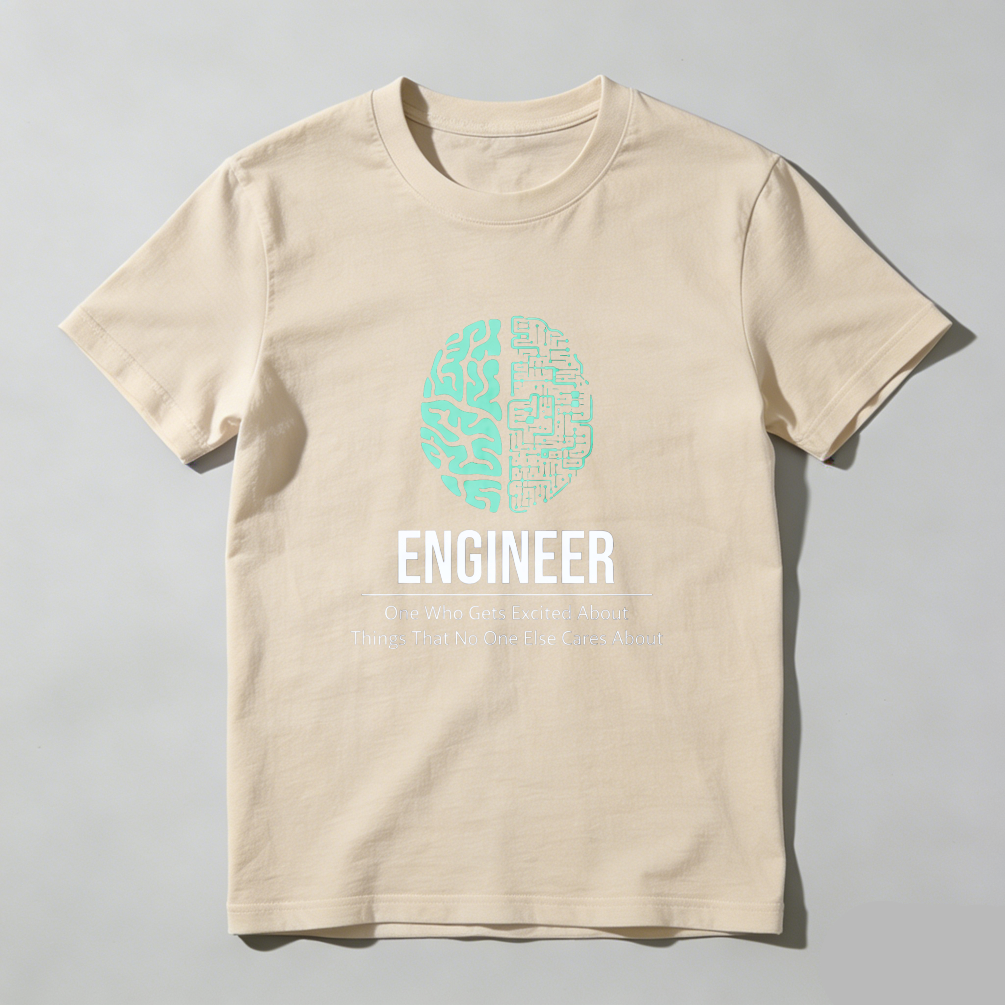 Dorawear Engineer Brain Design Pure Cotton Short Sleeve T Shirt