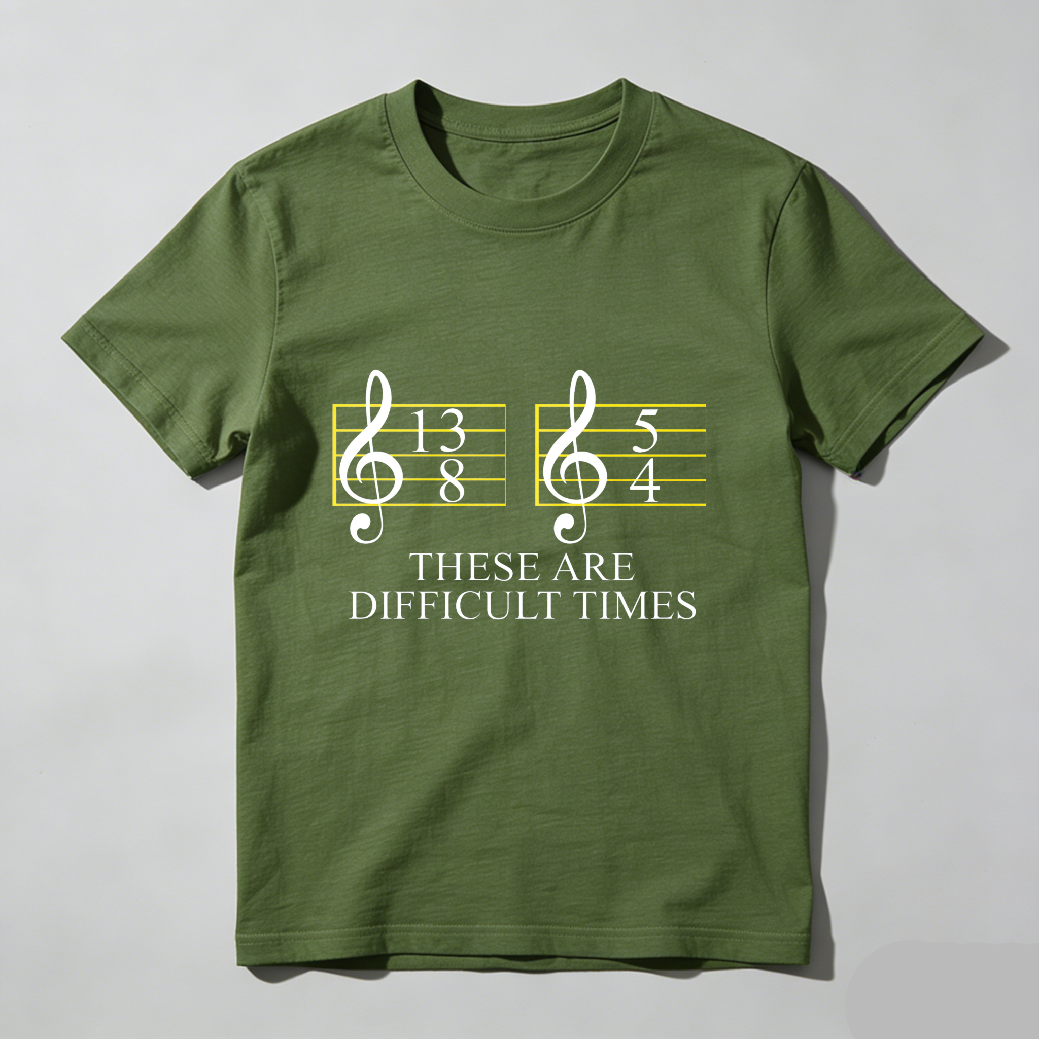 Dorawear™  Music Notes And Text Pattern T Shirt