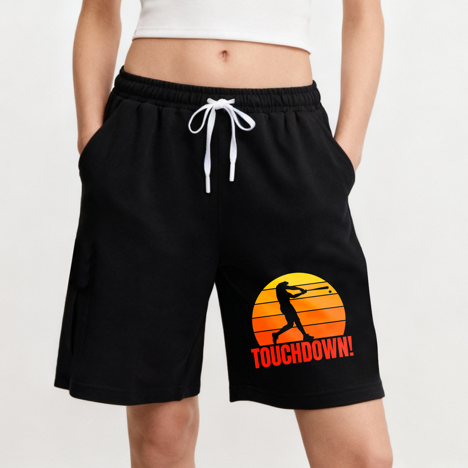 Dorawear™ Football Player Sunset Touchdown Shorts-Dorawear