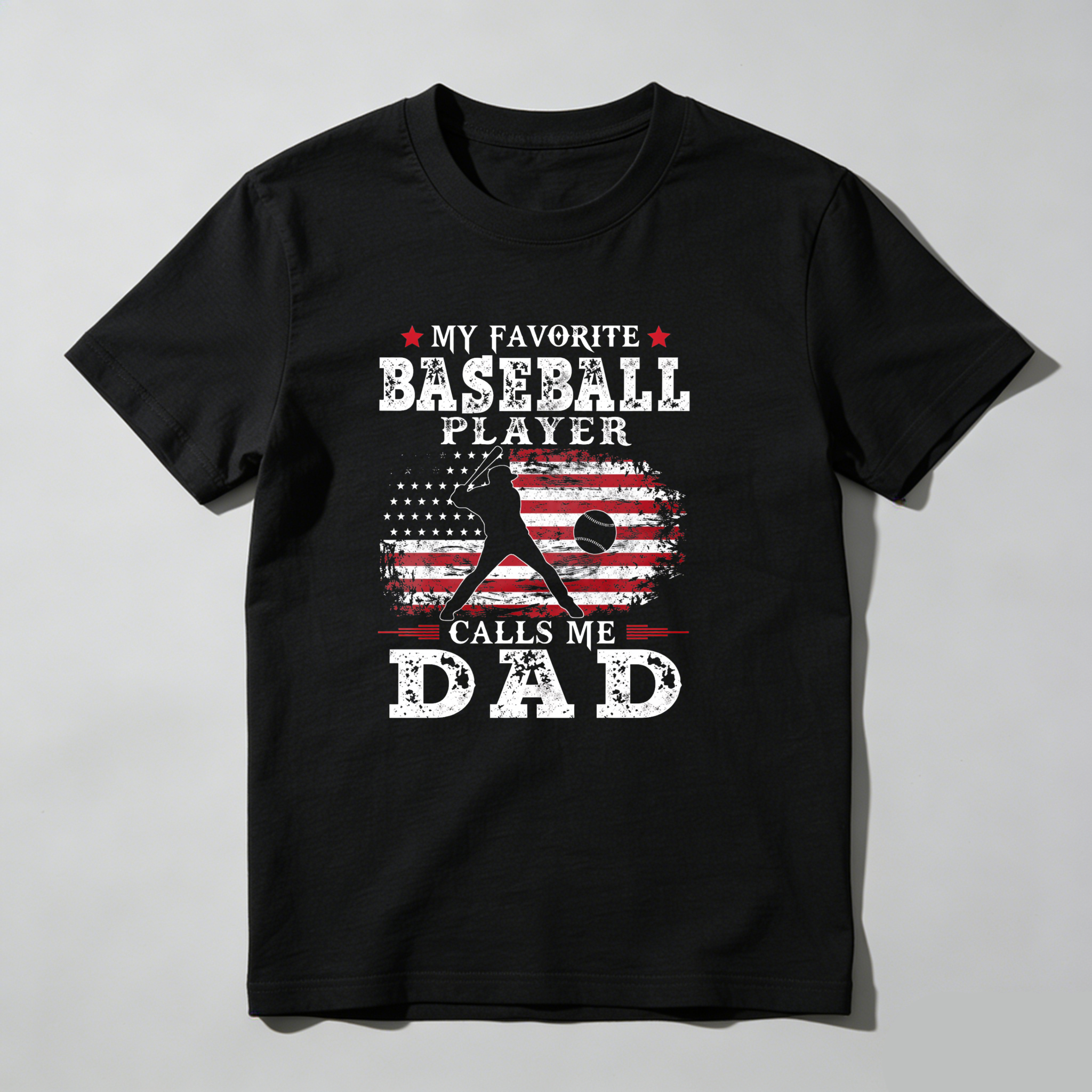 Dorawear™ My Favorite Baseball Player Calls Me Dad  T Shirt-Dorawear