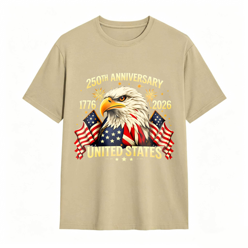 Dorawear™ American Eagle With Flags And 250th Anniversary Text United States 1776 2026 Unisex Classic T-shirt