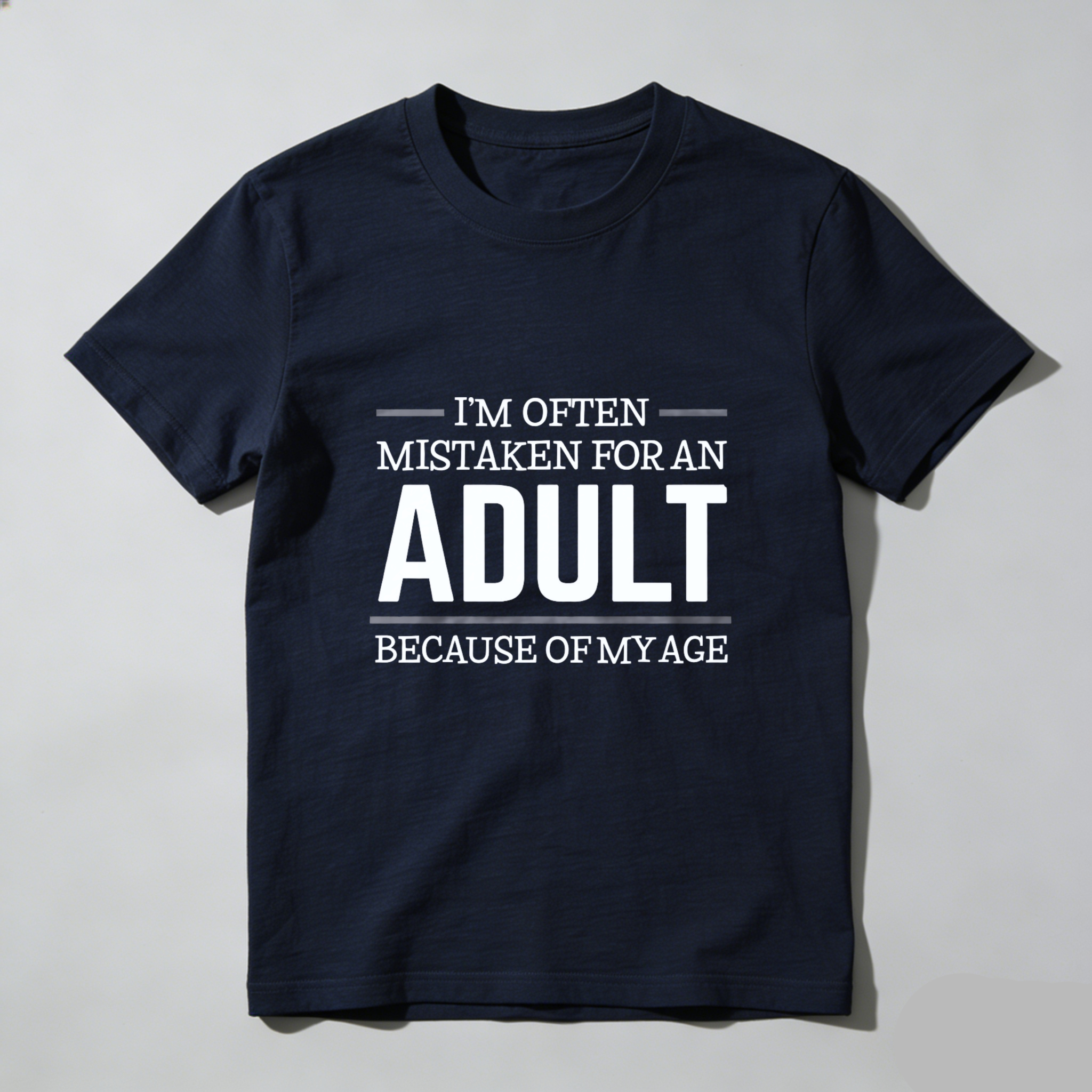 Dorawear I Am Often Mistaken For An Adult Because Of My Age Pure Cotton Short Sleeve T Shirt