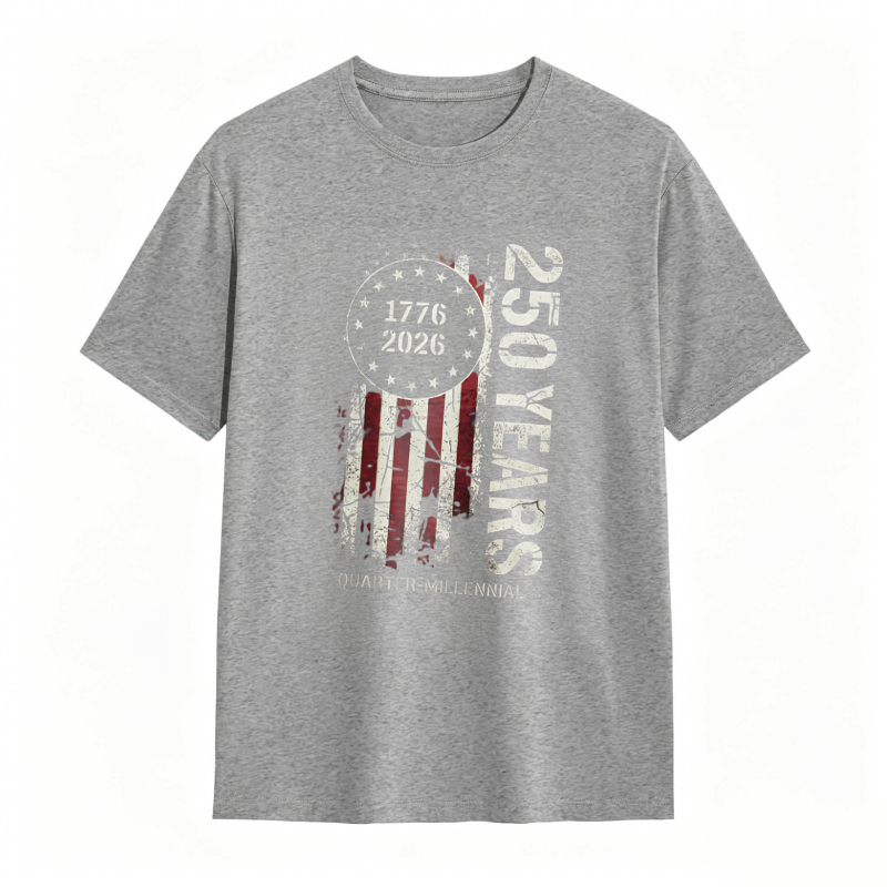 American Flag 1776 2026 250 Years Quarter Millennium T-shirt