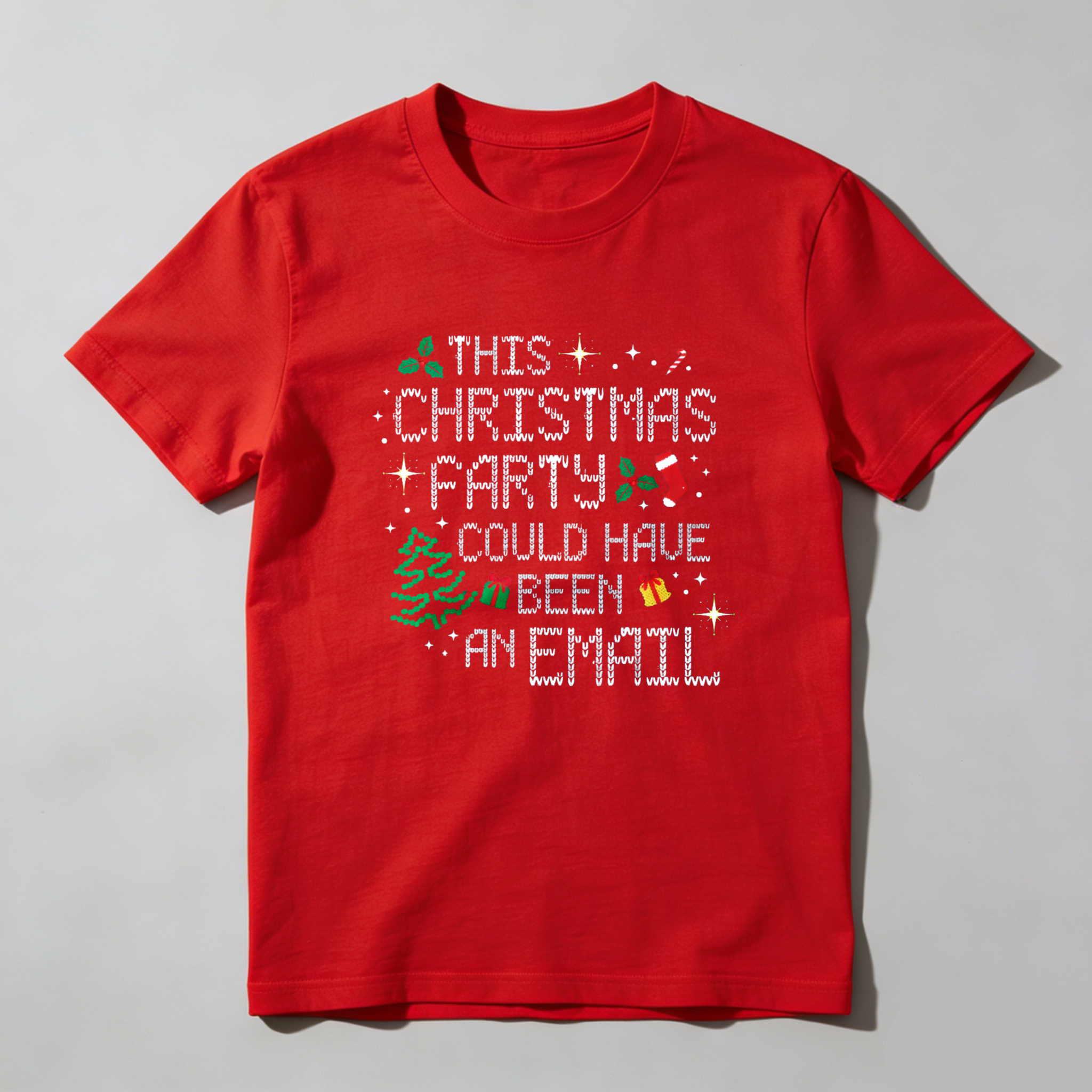 Dorawear™ This Christmas Party Could Have Been An Email Pure Cotton Short Sleeve T-Shirt-Dorawear
