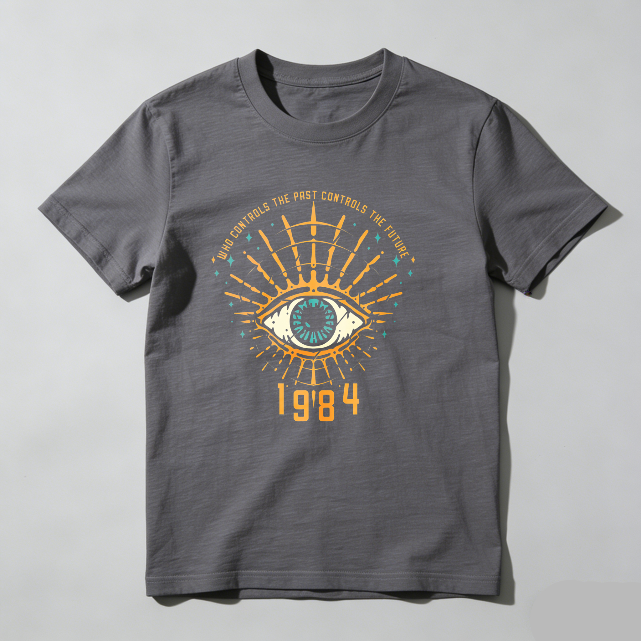 Dorawear™ Eye With Radiating Lines And Text 1984 T Shirt